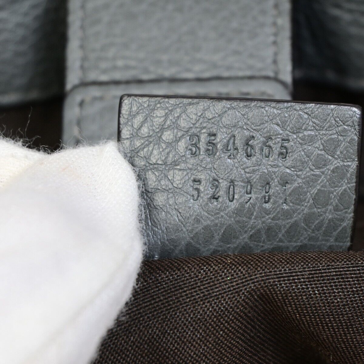 Gucci Bamboo Grey Leather Tote Bag (Pre-Owned) Size ONE SIZE - 8 Thumbnail
