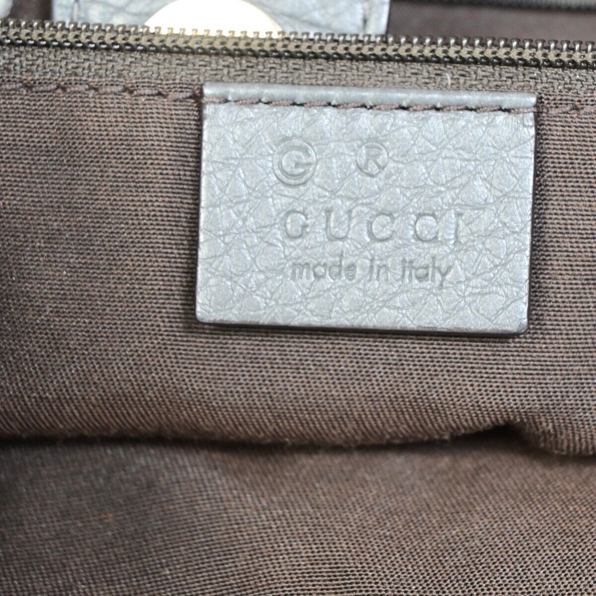 Gucci Bamboo Grey Leather Tote Bag (Pre-Owned) Size ONE SIZE - 9 Thumbnail