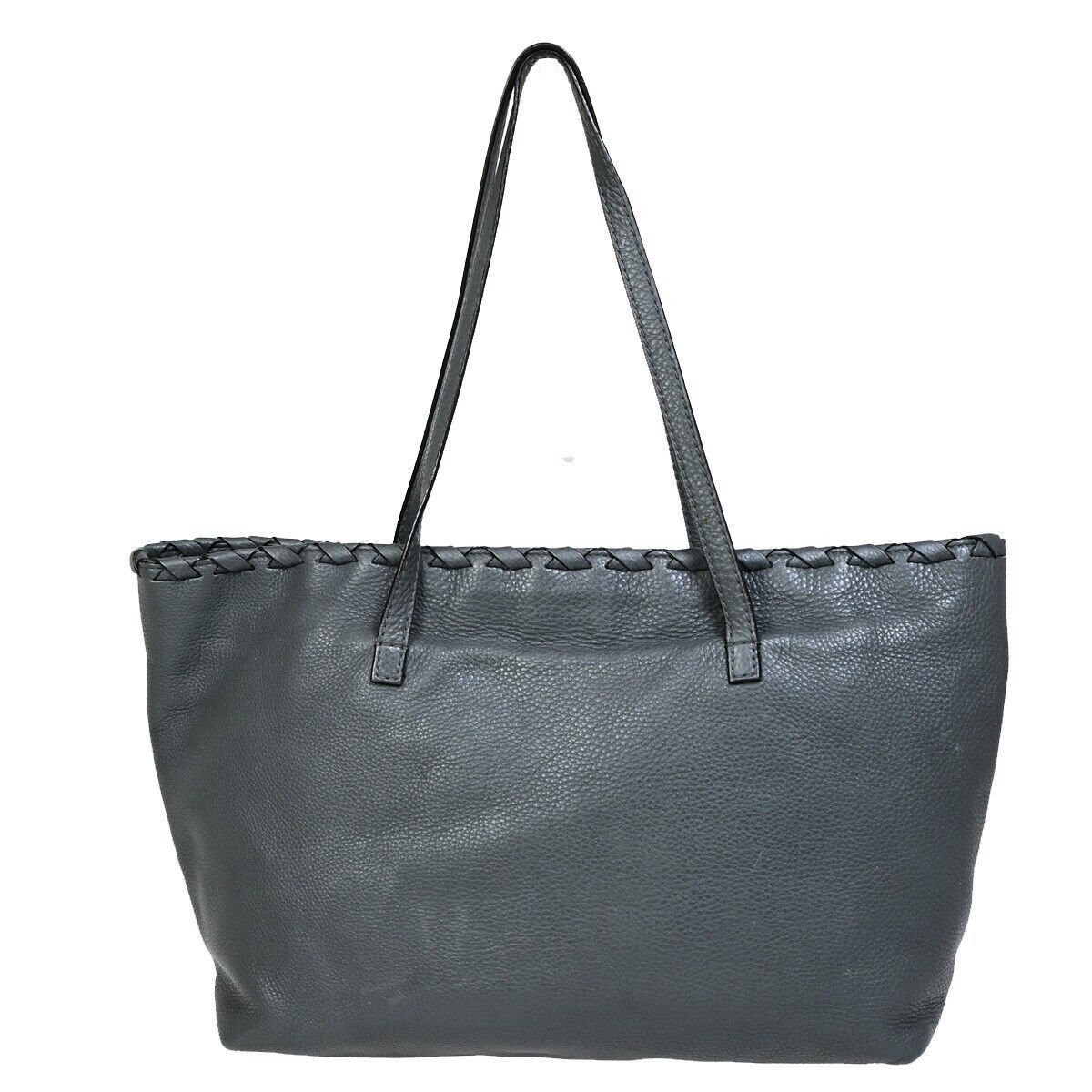 Gucci Bamboo Grey Leather Tote Bag (Pre-Owned) Size ONE SIZE - 2 Thumbnail