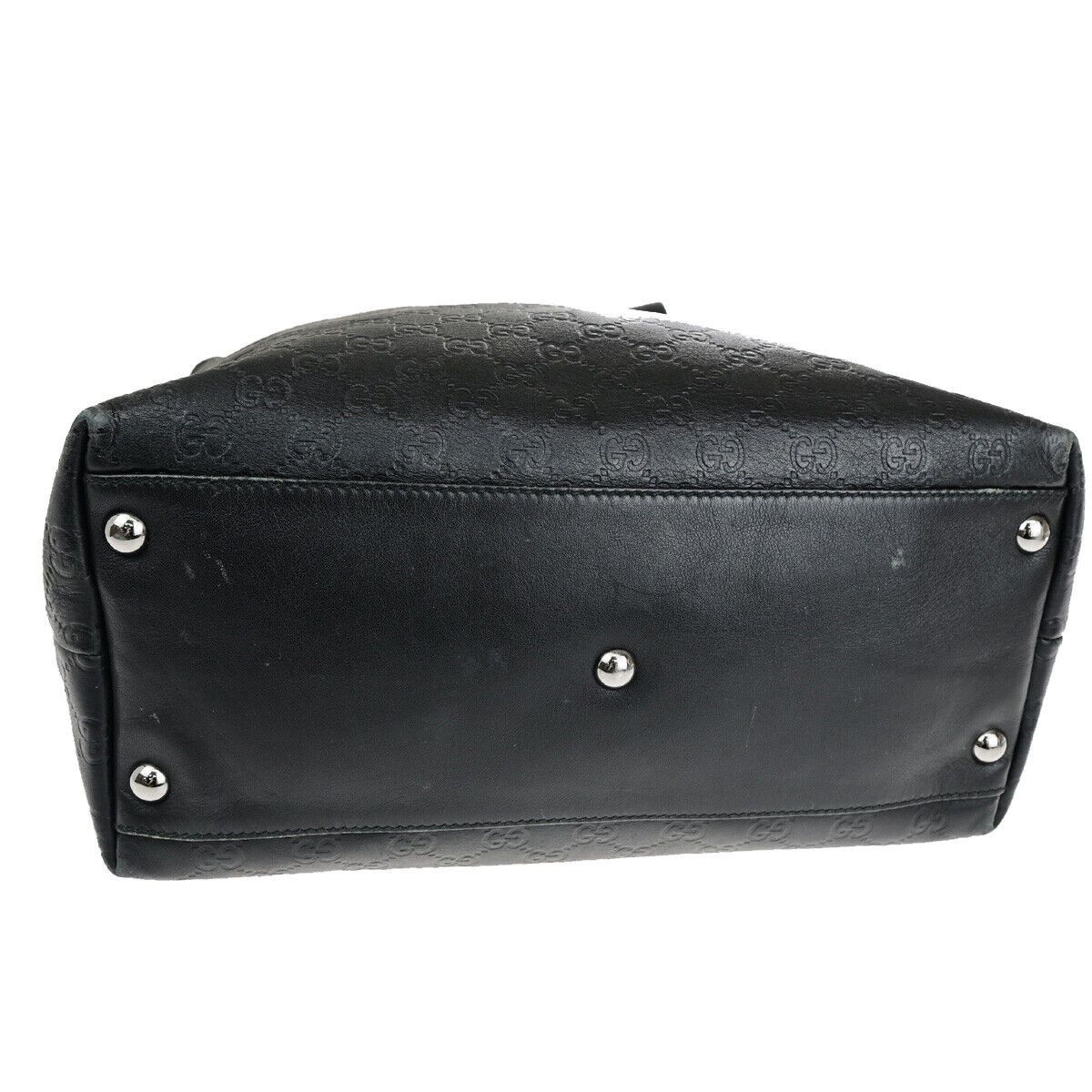 Gucci ssima Black Leather Handbag (Pre-Owned) Size ONE SIZE - 11 Thumbnail