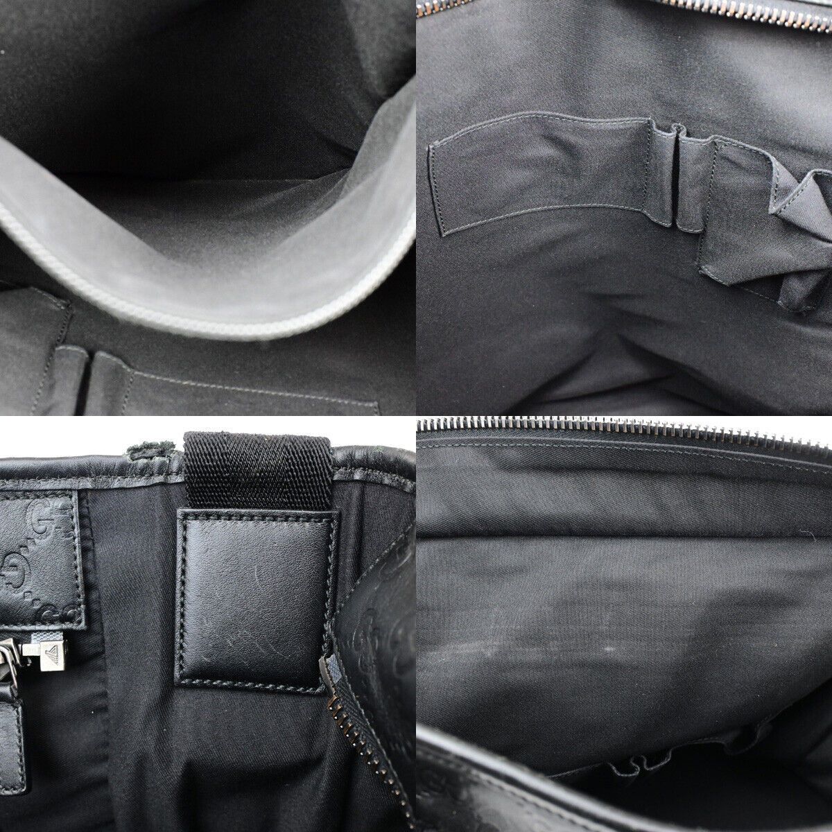 Gucci ssima Black Leather Handbag (Pre-Owned) Size ONE SIZE - 18 Thumbnail
