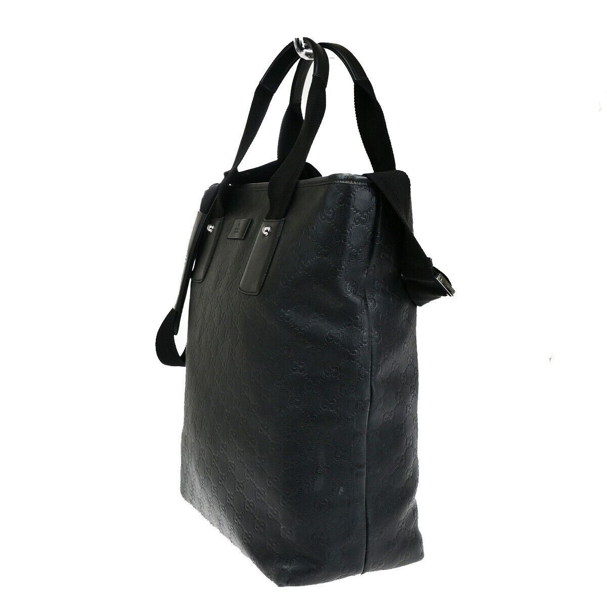 Gucci ssima Black Leather Handbag (Pre-Owned) Size ONE SIZE - 4 Thumbnail