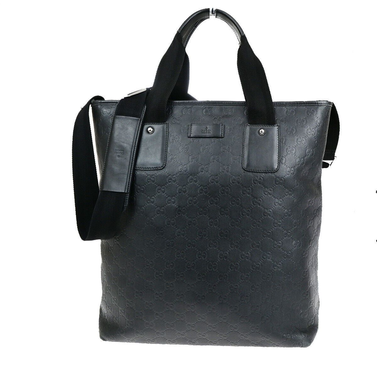 Gucci ssima Black Leather Handbag (Pre-Owned) Size ONE SIZE - 13 Thumbnail