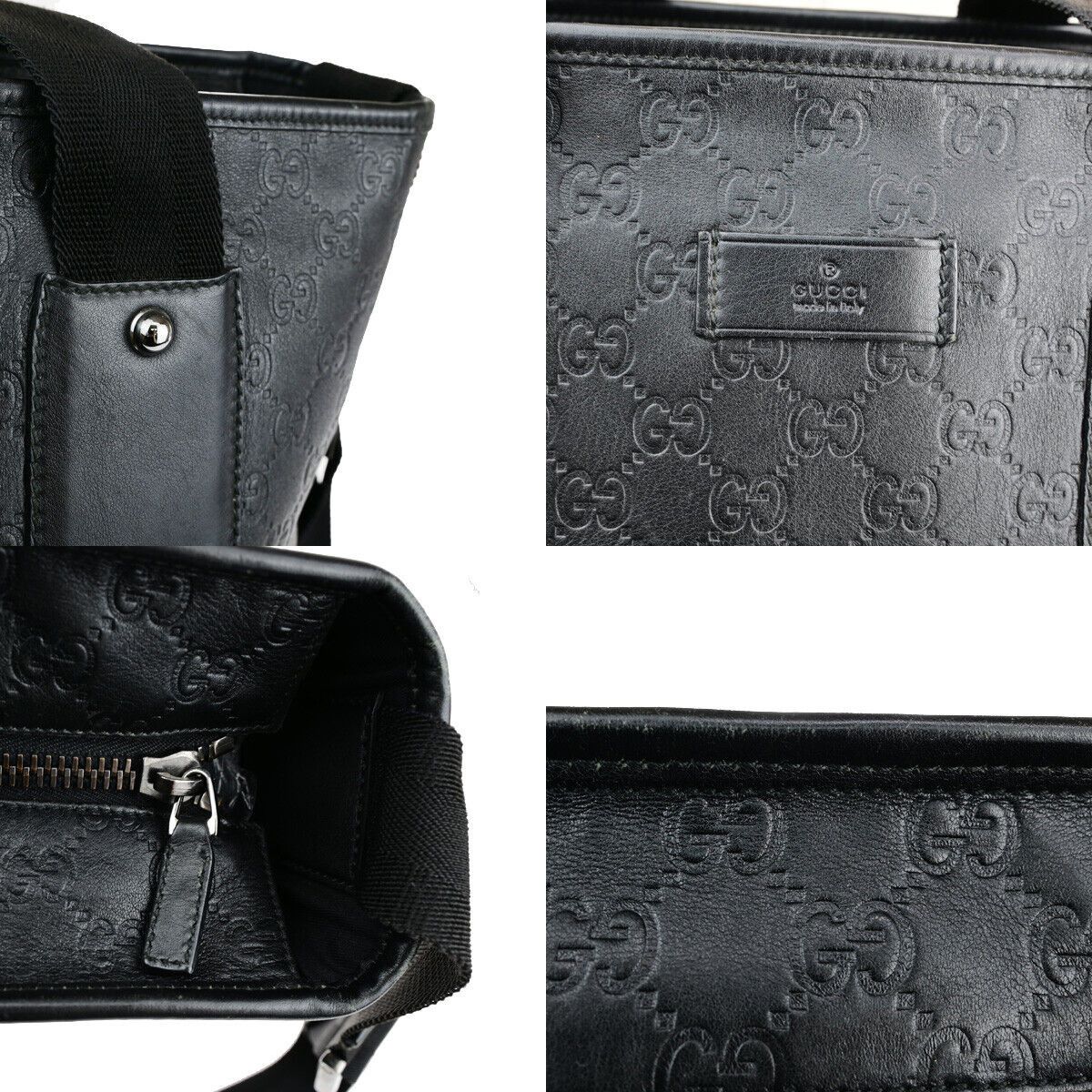 Gucci ssima Black Leather Handbag (Pre-Owned) Size ONE SIZE - 15 Thumbnail