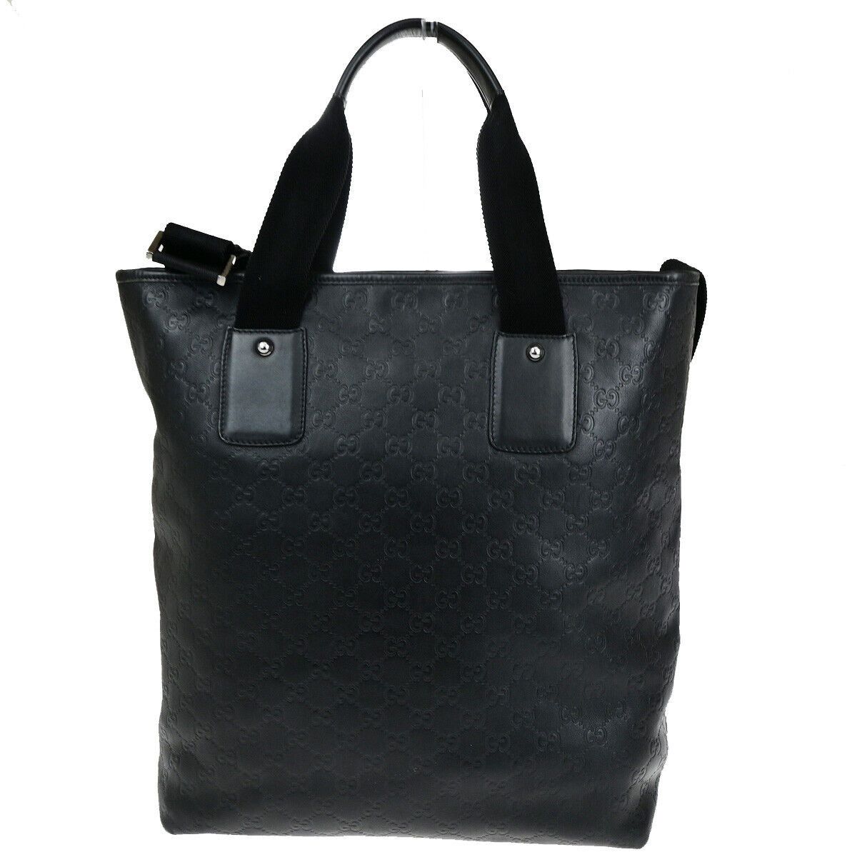 Gucci ssima Black Leather Handbag (Pre-Owned) Size ONE SIZE - 2 Thumbnail