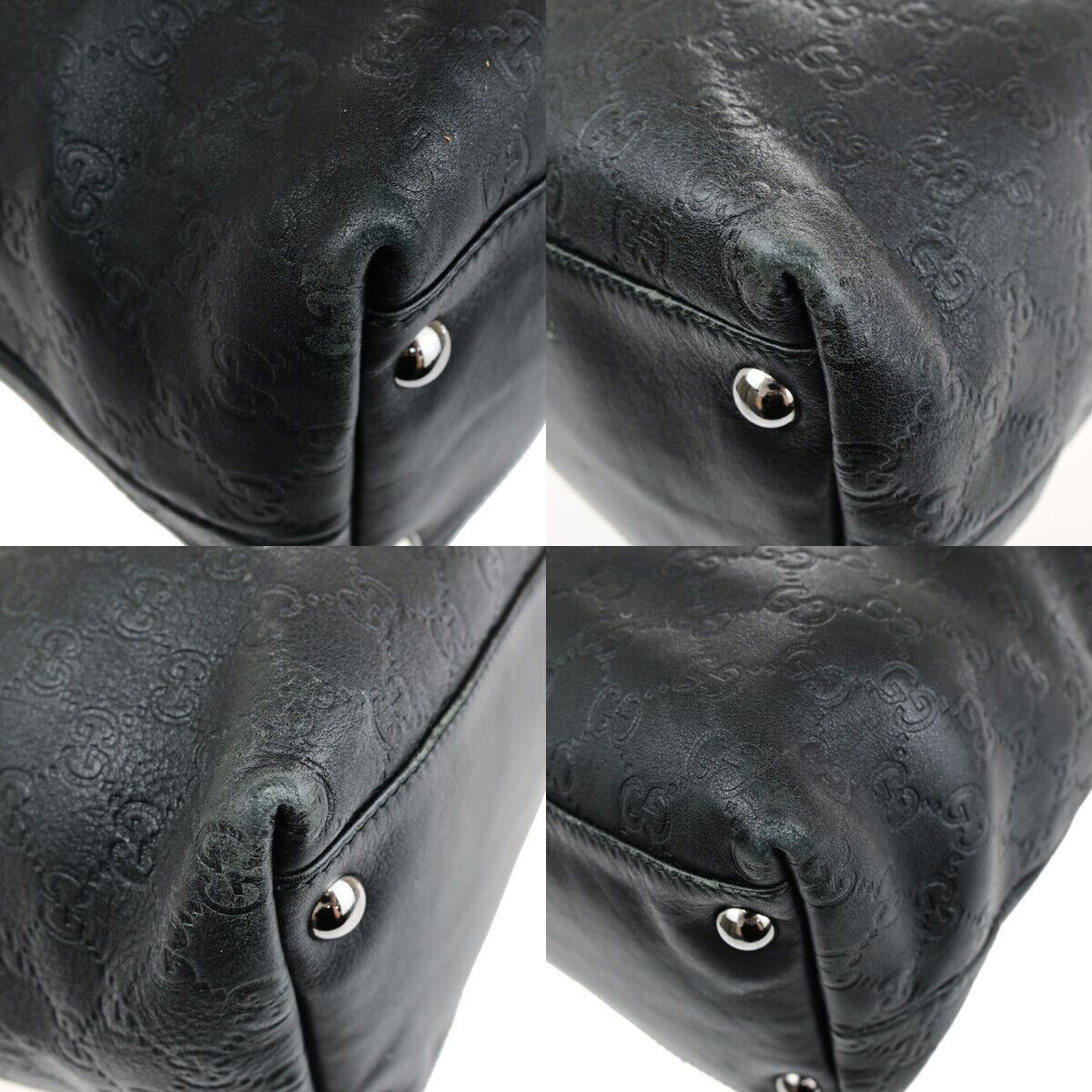 Gucci ssima Black Leather Handbag (Pre-Owned) Size ONE SIZE - 6 Thumbnail