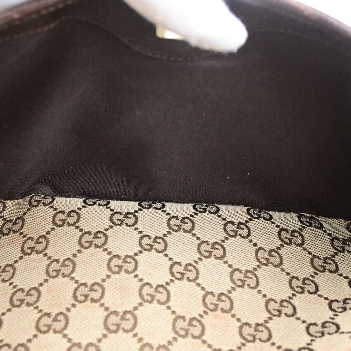 Gucci Eclipse Brown Canvas Shoulder Bag (Pre-Owned) Size ONE SIZE - 14 Thumbnail
