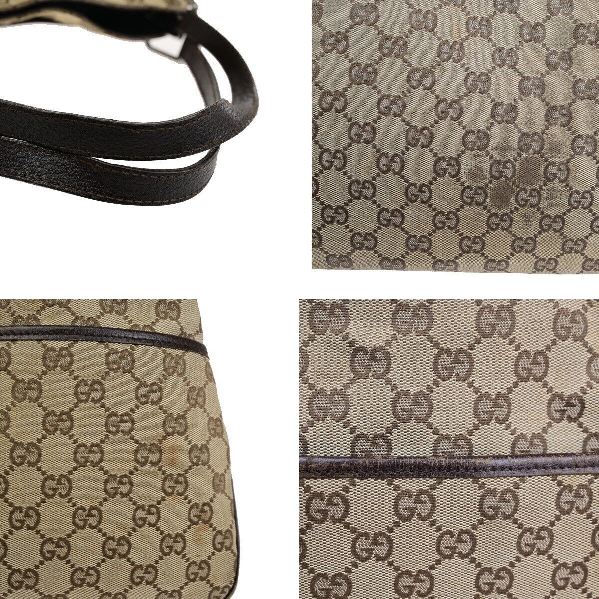Gucci Eclipse Brown Canvas Shoulder Bag (Pre-Owned) Size ONE SIZE - 12 Thumbnail