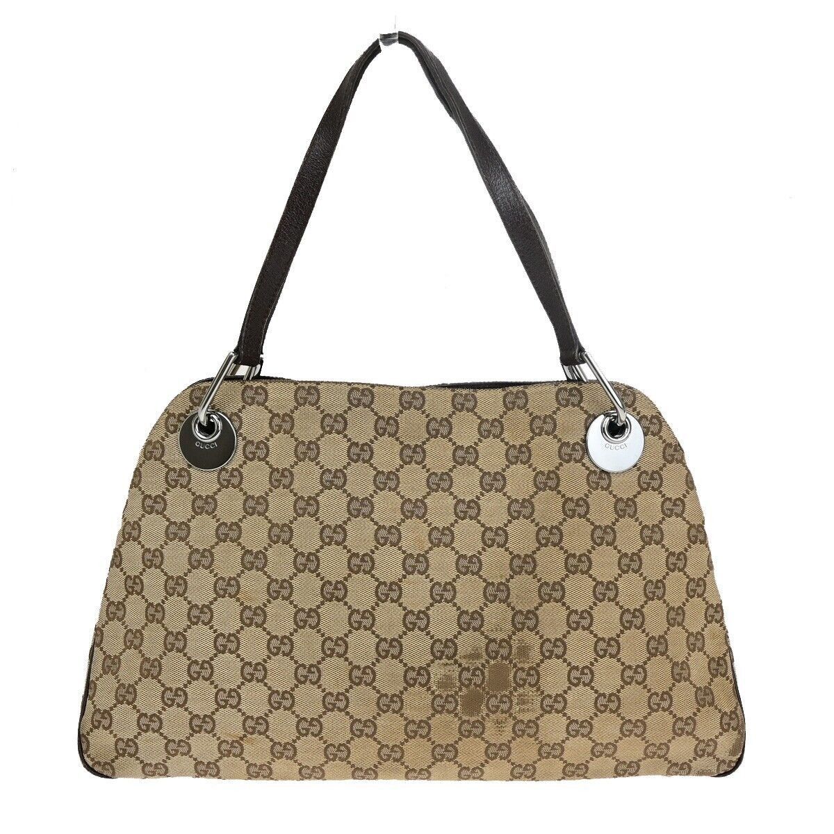 Gucci Eclipse Brown Canvas Shoulder Bag (Pre-Owned) Size ONE SIZE - 2 Thumbnail