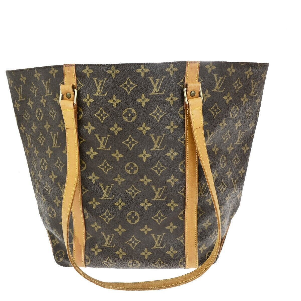 Louis Vuitton Sac Shopping Brown Canvas Tote Bag (Pre-Owned) Size ONE SIZE - 12 Thumbnail