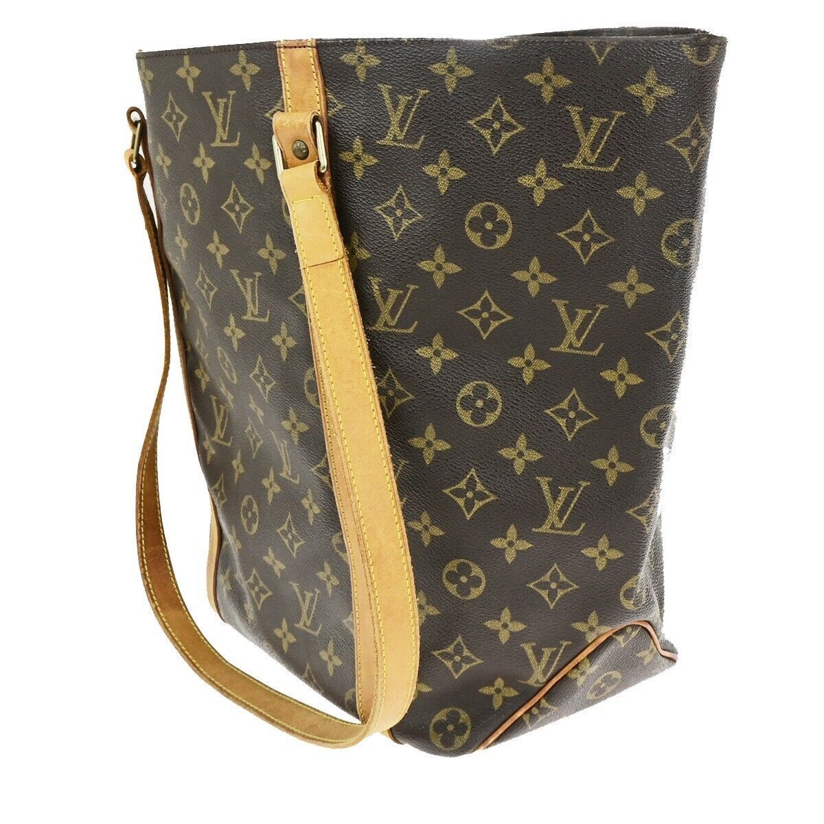 Louis Vuitton Sac Shopping Brown Canvas Tote Bag (Pre-Owned) Size ONE SIZE - 13 Thumbnail
