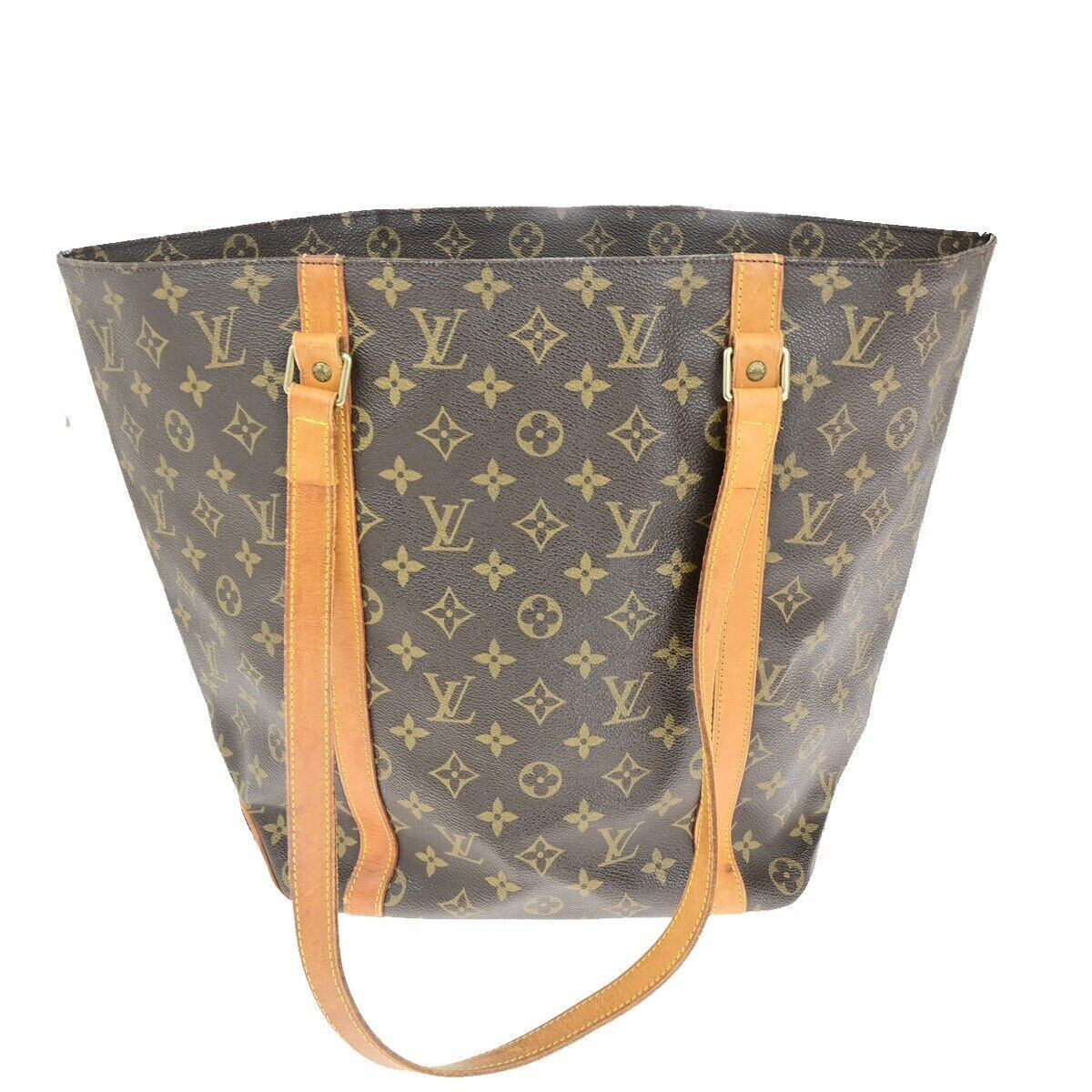 Louis Vuitton Sac Shopping Brown Canvas Tote Bag (Pre-Owned) Size ONE SIZE - 2 Thumbnail