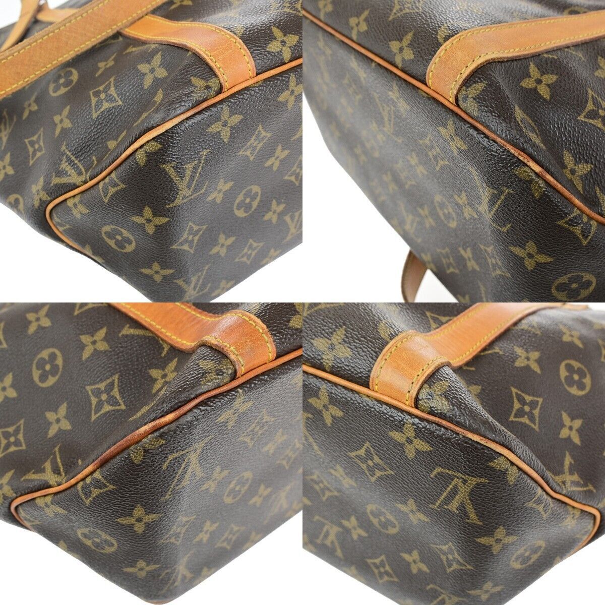 Louis Vuitton Sac Shopping Brown Canvas Tote Bag (Pre-Owned) Size ONE SIZE - 6 Thumbnail