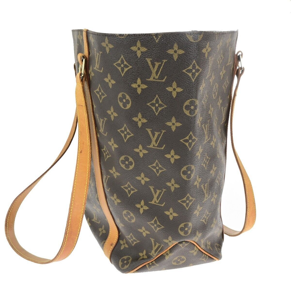 Louis Vuitton Sac Shopping Brown Canvas Tote Bag (Pre-Owned) Size ONE SIZE - 4 Thumbnail