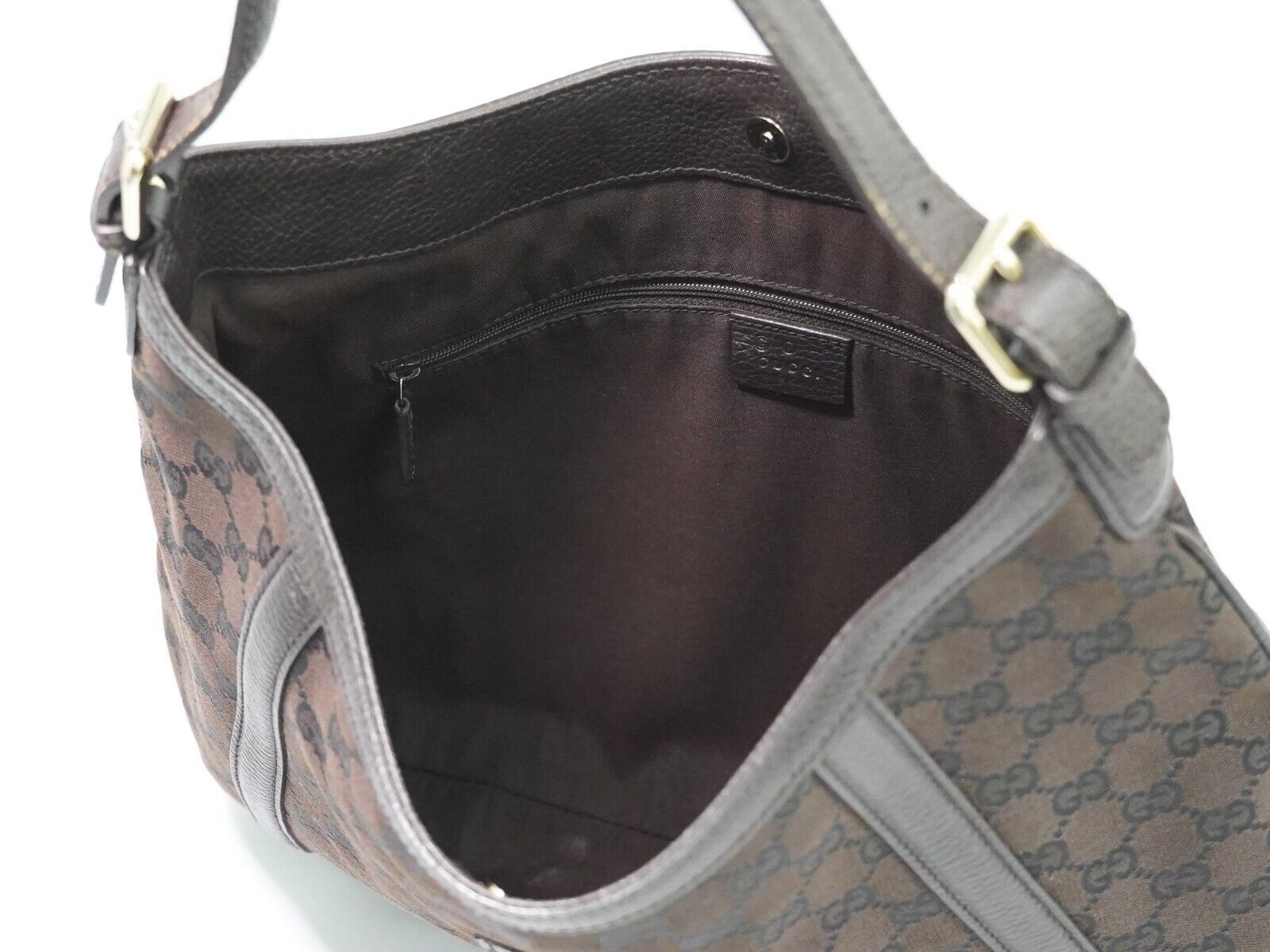 Gucci Gg Canvas Brown Canvas Shoulder Bag (Pre-Owned) Size ONE SIZE - 7 Thumbnail