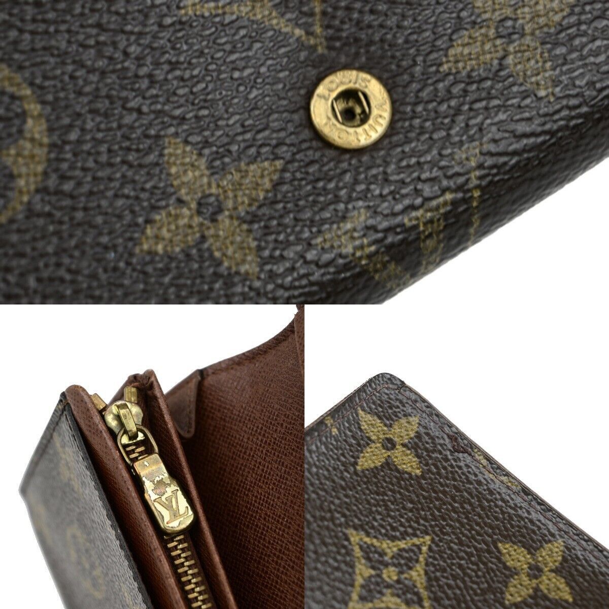 Louis Vuitton Trésor Brown Canvas Wallet (Pre-Owned) Size ONE SIZE - 6 Thumbnail