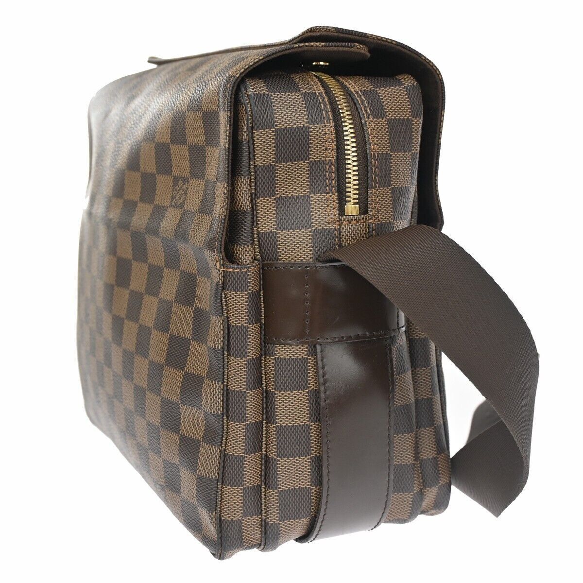 Louis Vuitton Naviglio Brown Canvas Backpack Bag (Pre-Owned) Size ONE SIZE - 13 Thumbnail
