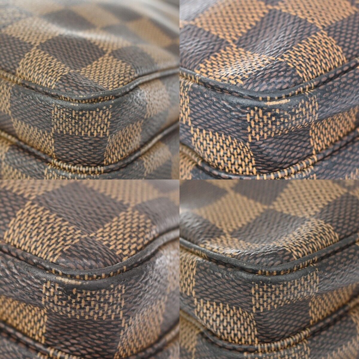 Louis Vuitton Naviglio Brown Canvas Backpack Bag (Pre-Owned) Size ONE SIZE - 8 Thumbnail
