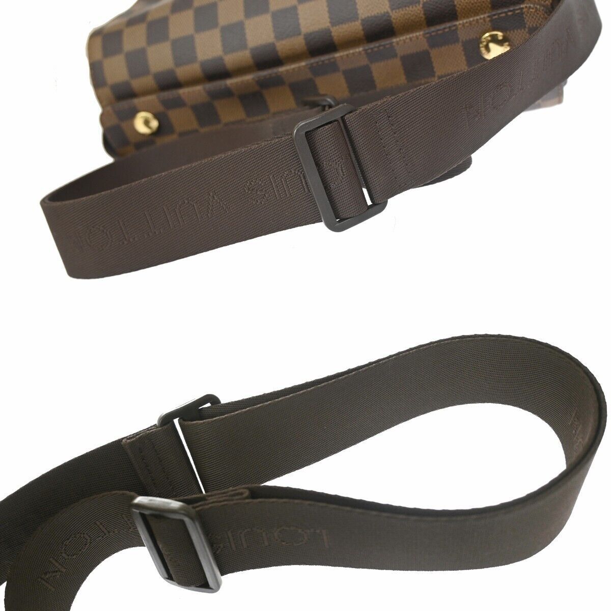 Louis Vuitton Naviglio Brown Canvas Backpack Bag (Pre-Owned) Size ONE SIZE - 9 Thumbnail
