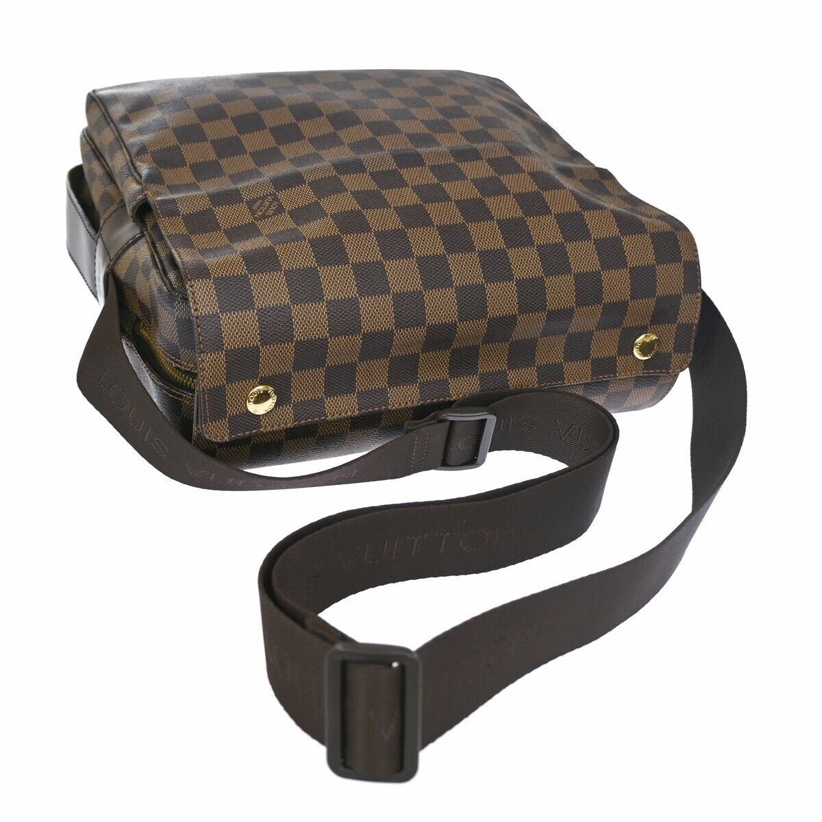Louis Vuitton Naviglio Brown Canvas Backpack Bag (Pre-Owned) Size ONE SIZE - 4 Thumbnail