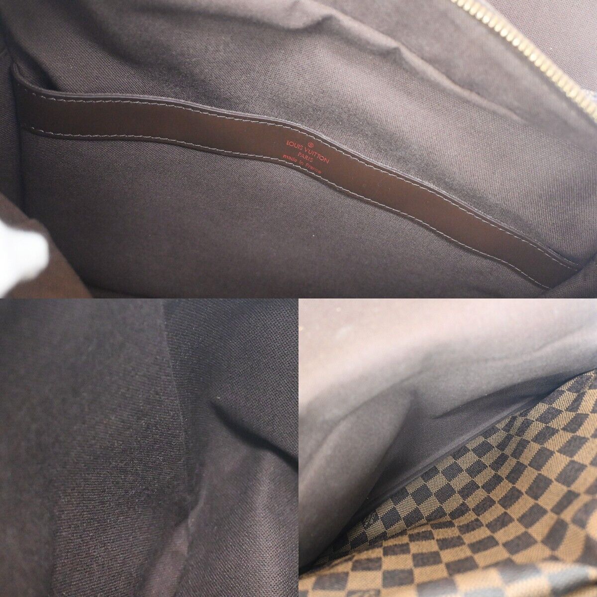 Louis Vuitton Naviglio Brown Canvas Backpack Bag (Pre-Owned) Size ONE SIZE - 17 Thumbnail