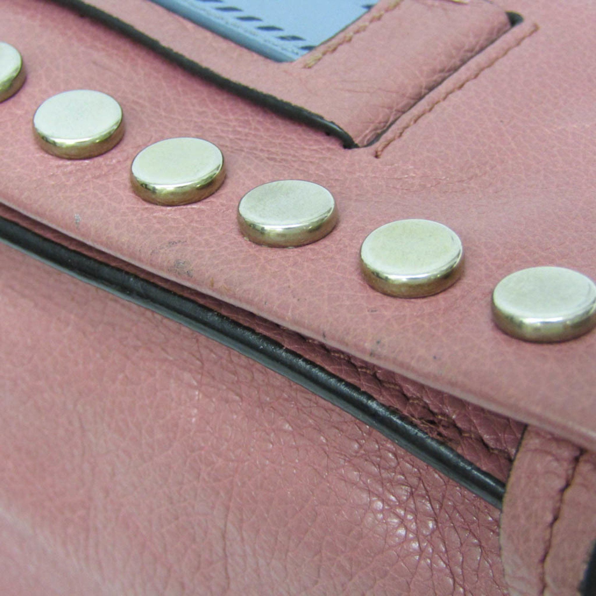 Prada Etiquette Pink Leather Shoulder Bag (Pre-Owned) Size ONE SIZE - 10 Thumbnail