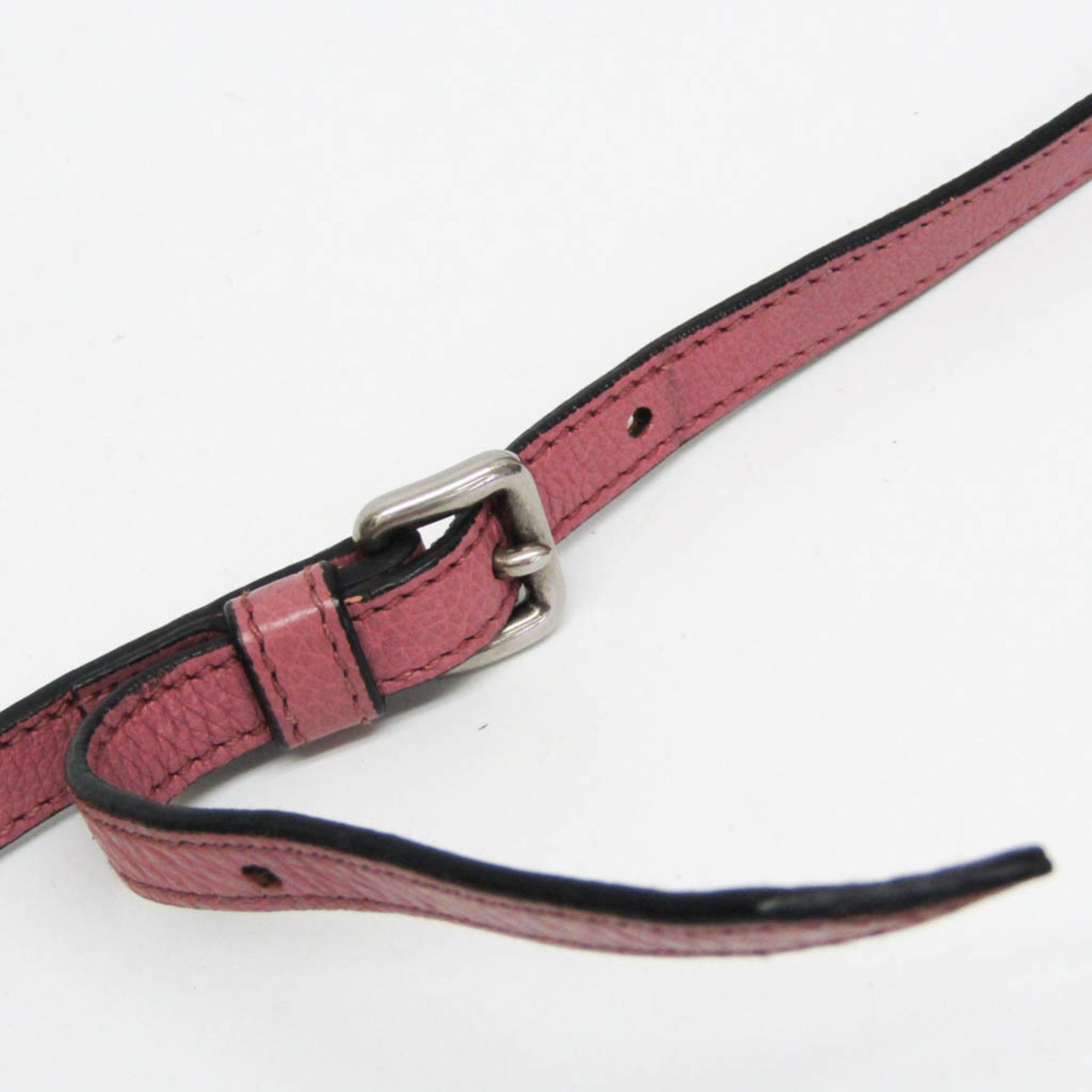 Prada Etiquette Pink Leather Shoulder Bag (Pre-Owned) Size ONE SIZE - 9 Thumbnail