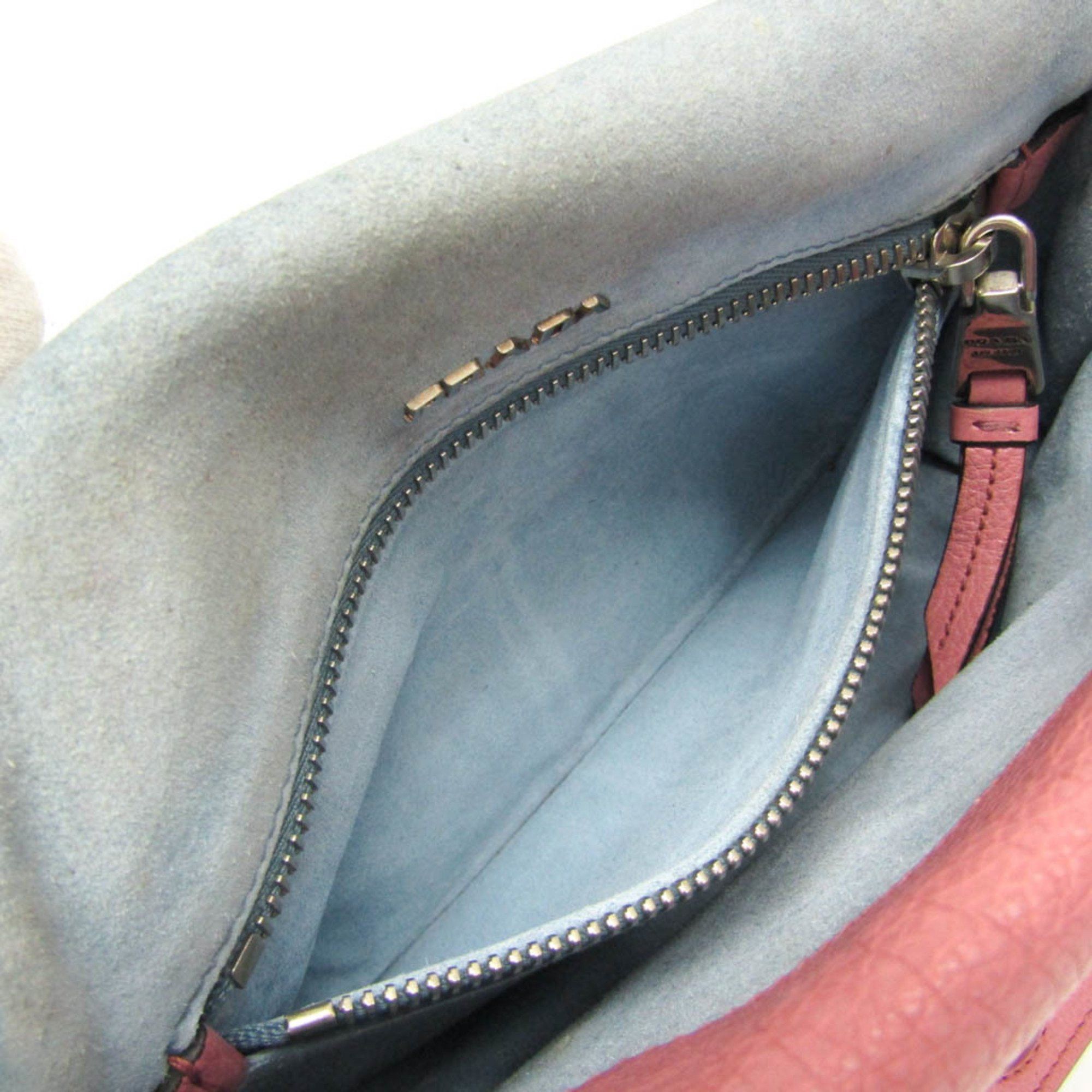 Prada Etiquette Pink Leather Shoulder Bag (Pre-Owned) Size ONE SIZE - 16 Thumbnail