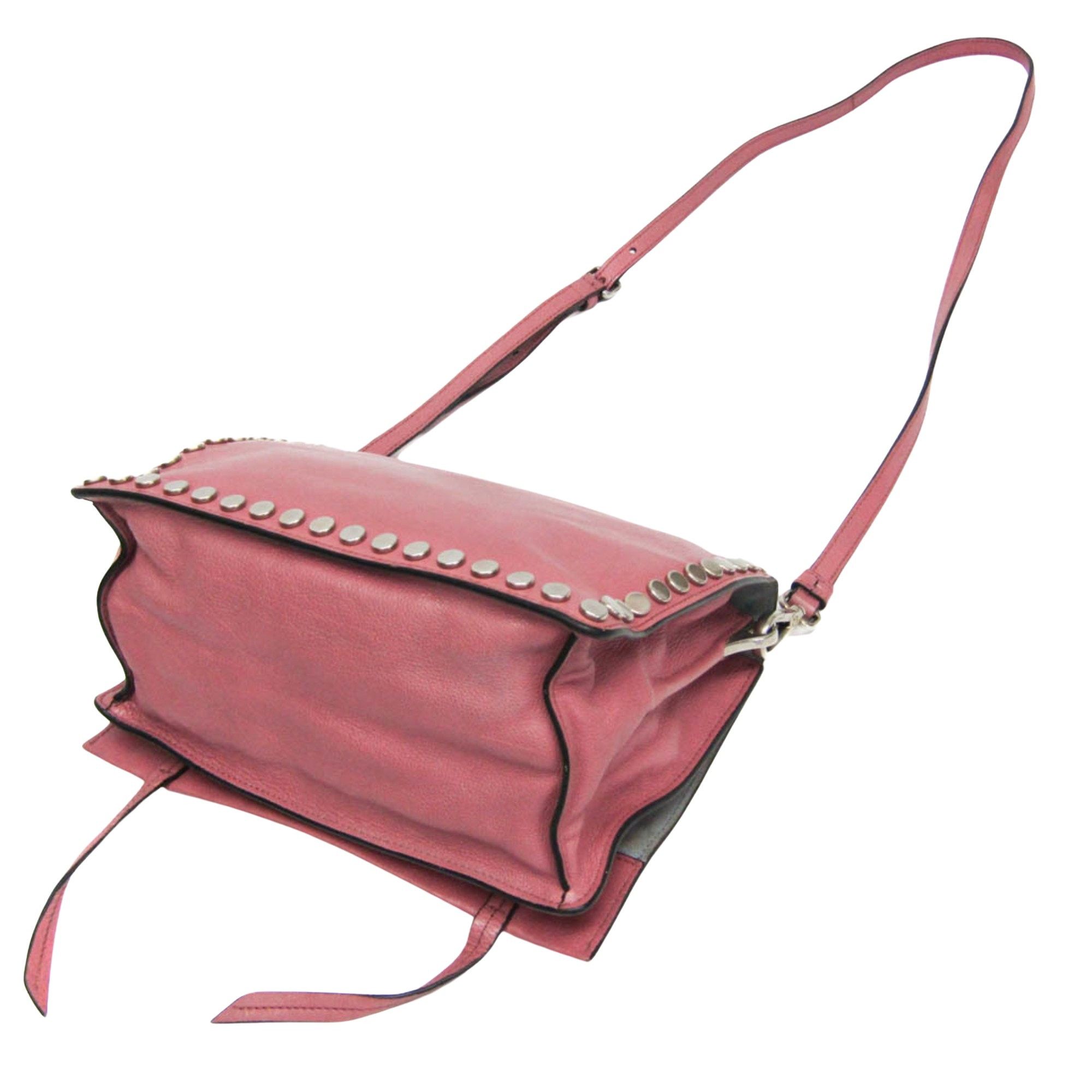 Prada Etiquette Pink Leather Shoulder Bag (Pre-Owned) Size ONE SIZE - 2 Thumbnail