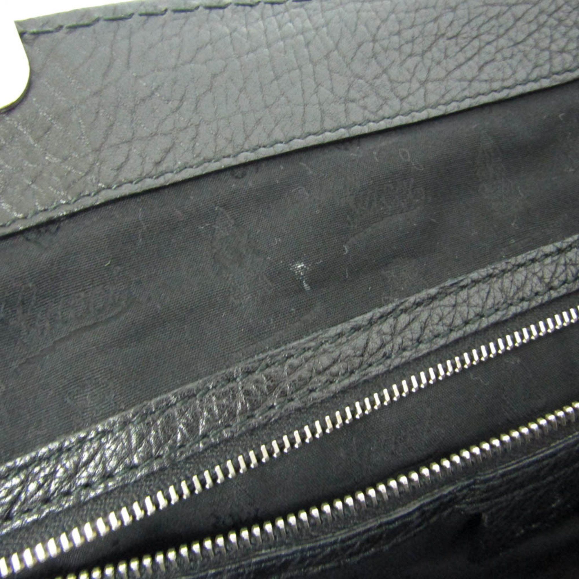 Gucci Bamboo Black Leather Tote Bag (Pre-Owned) Size ONE SIZE - 12 Thumbnail