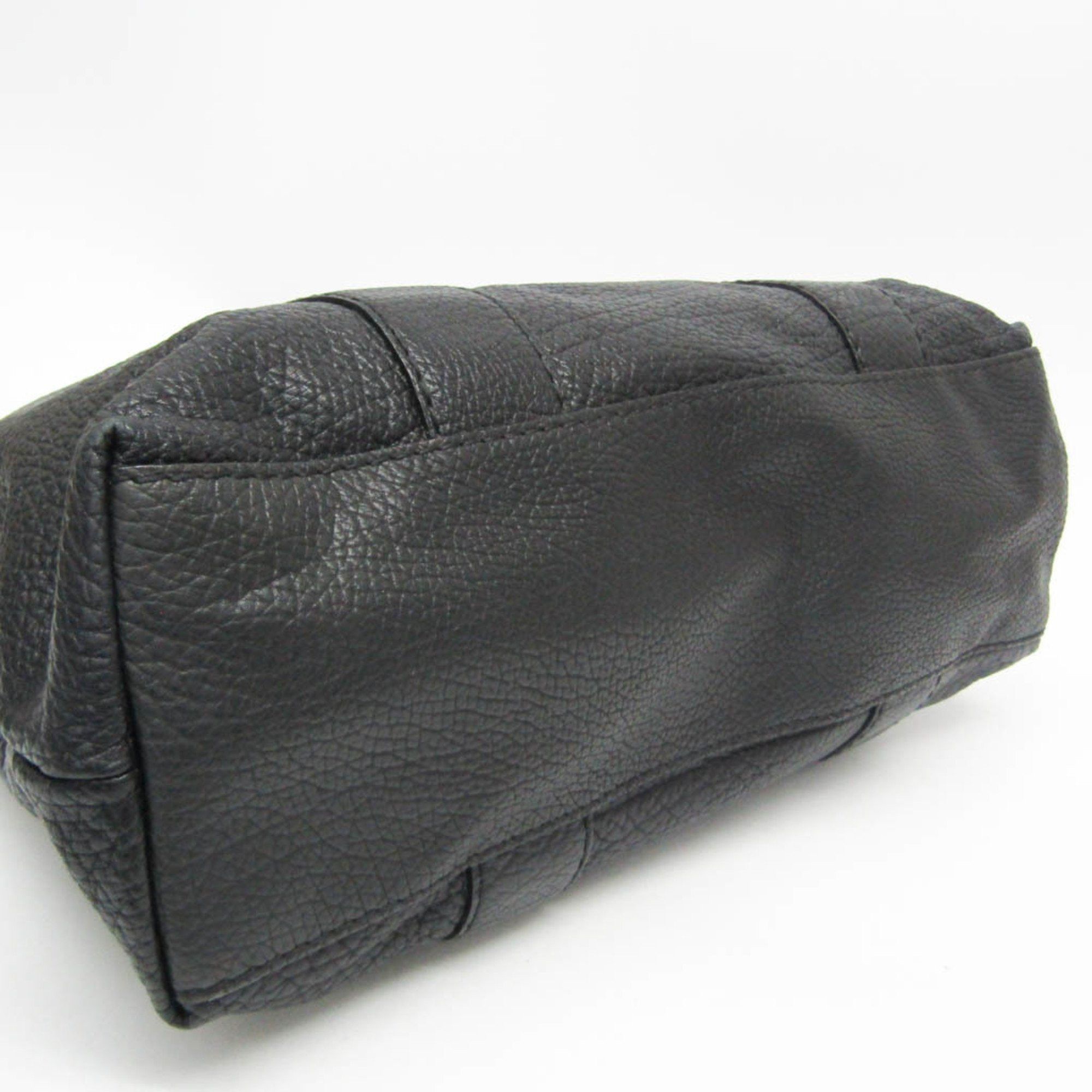 Gucci Bamboo Black Leather Tote Bag (Pre-Owned) Size ONE SIZE - 3 Thumbnail