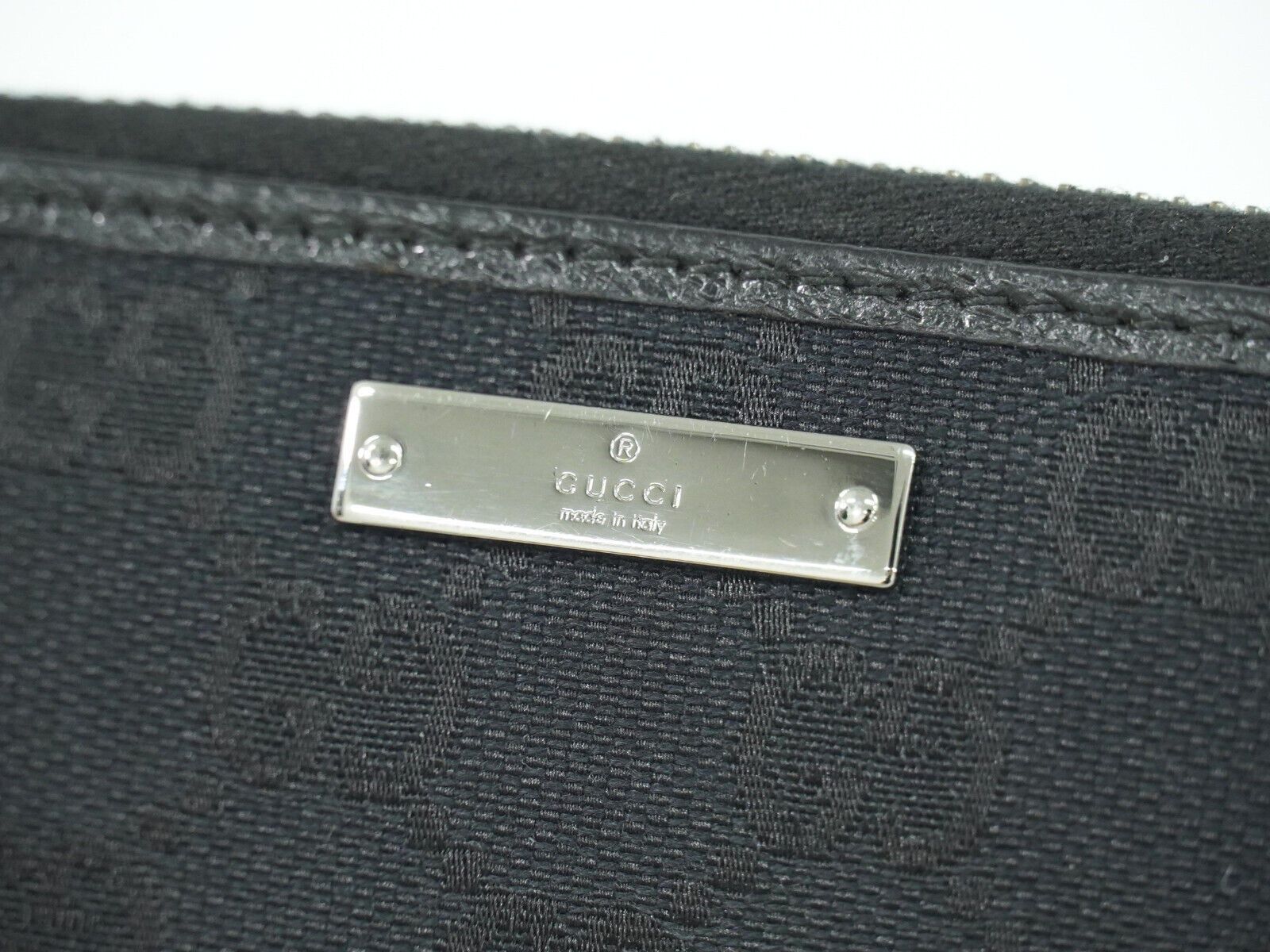 Gucci Gg Charm Black Canvas Wallet (Pre-Owned) Size ONE SIZE - 6 Thumbnail