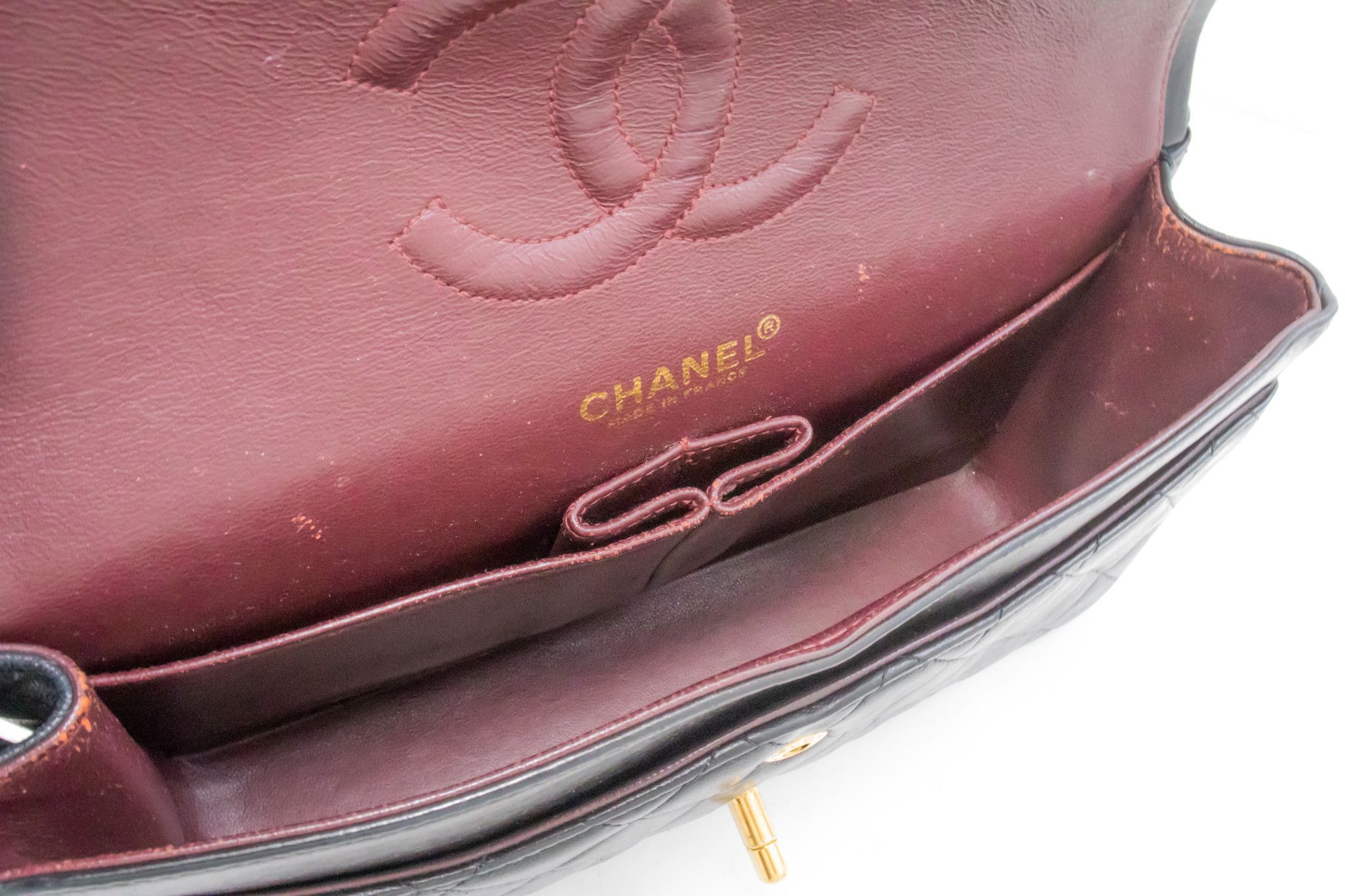 Chanel Double Flap Black Leather Shoulder Bag (Pre-Owned) Size ONE SIZE - 5 Thumbnail