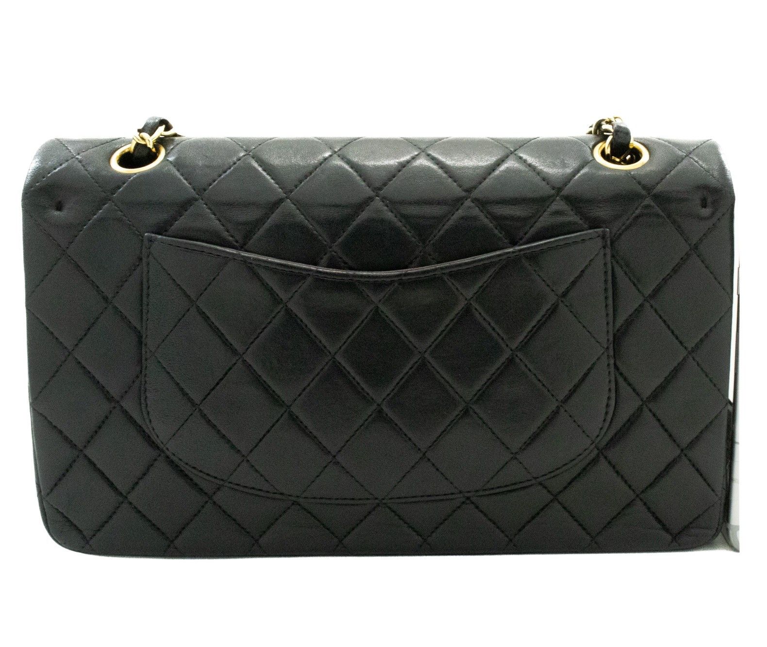 Chanel Double Flap Black Leather Shoulder Bag (Pre-Owned) Size ONE SIZE - 2 Thumbnail