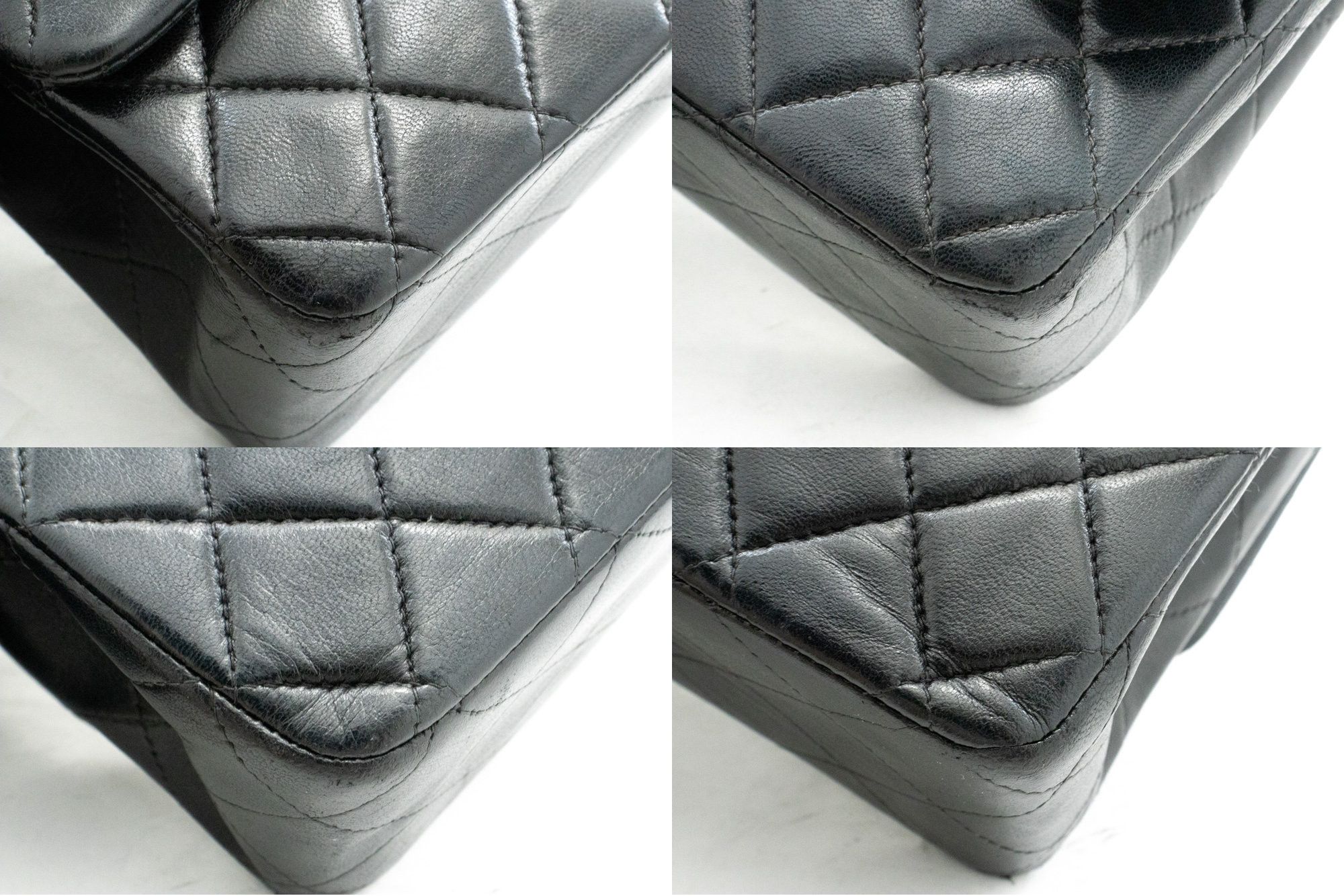 Chanel Double Flap Black Leather Shoulder Bag (Pre-Owned) Size ONE SIZE - 10 Thumbnail