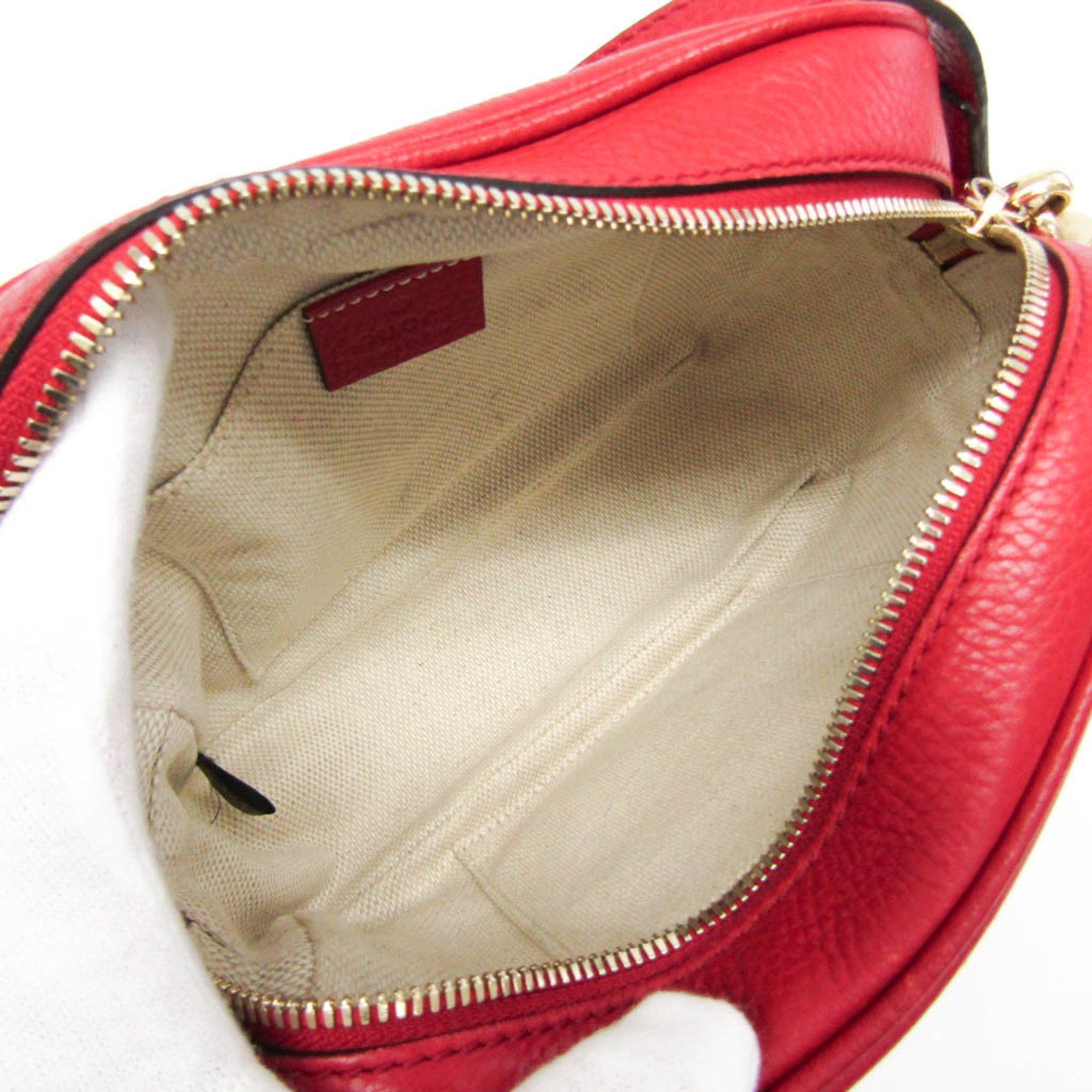 Gucci Soho Red Leather Shoulder Bag (Pre-Owned) Size ONE SIZE - 8 Thumbnail