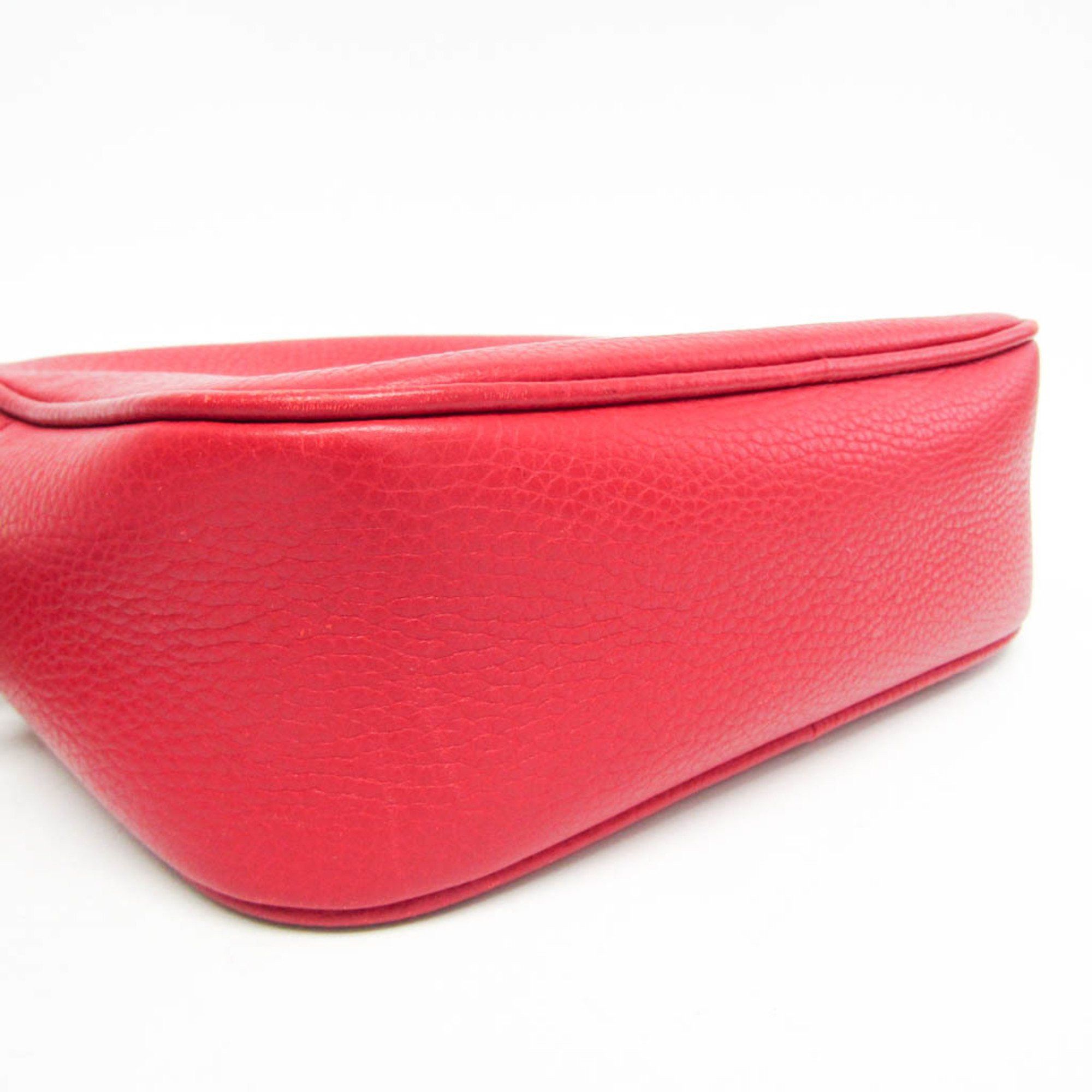 Gucci Soho Red Leather Shoulder Bag (Pre-Owned) Size ONE SIZE - 3 Thumbnail