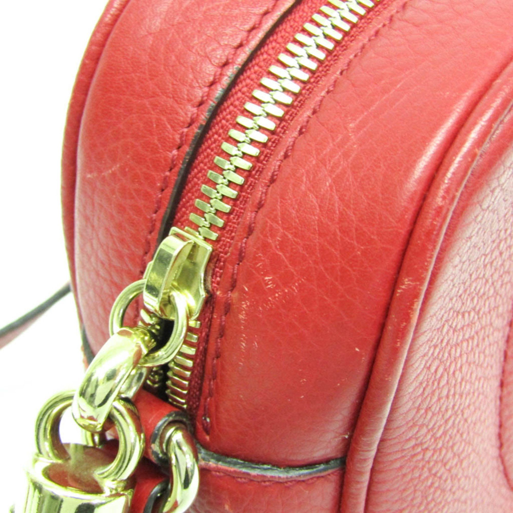 Gucci Soho Red Leather Shoulder Bag (Pre-Owned) Size ONE SIZE - 9 Thumbnail