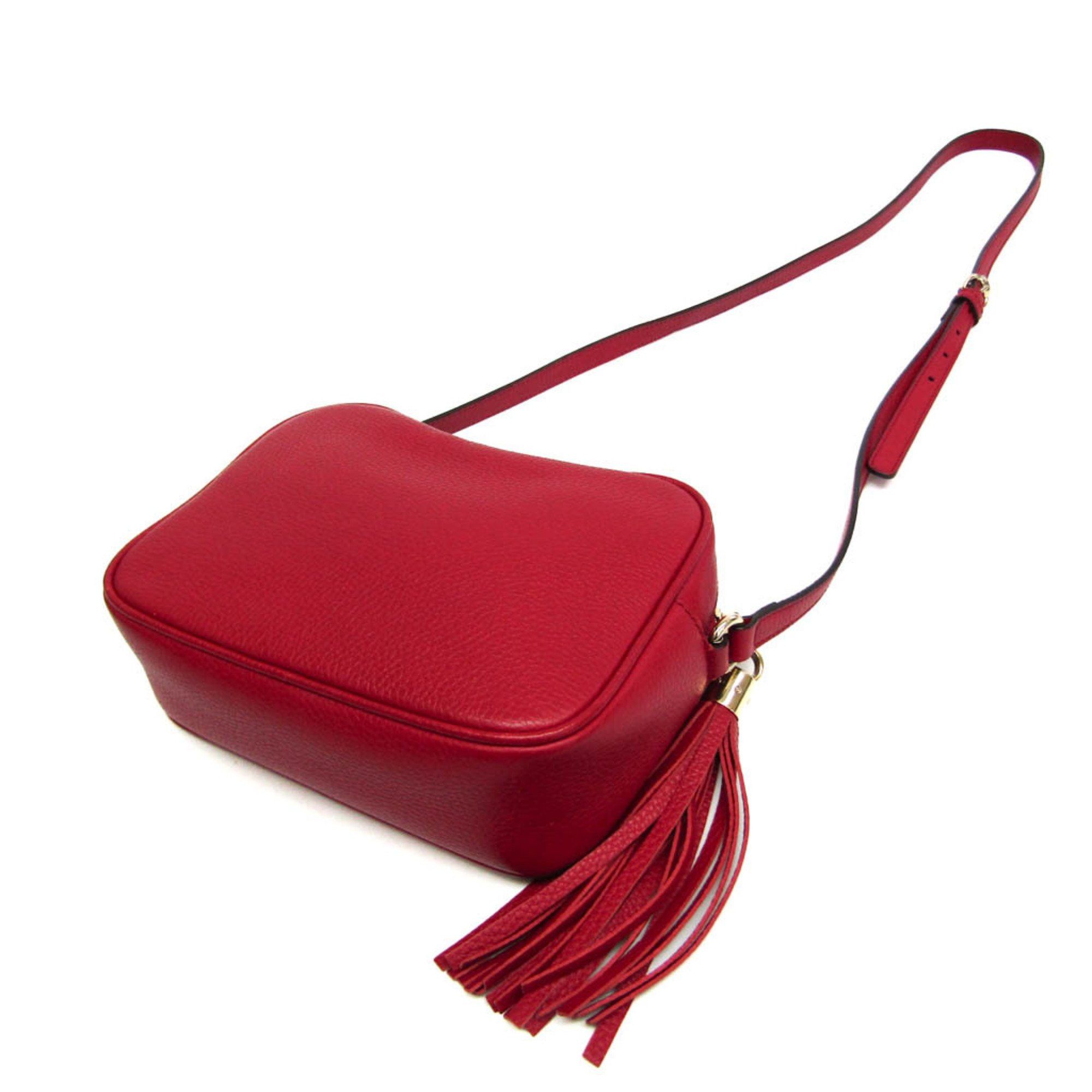 Gucci Soho Red Leather Shoulder Bag (Pre-Owned) Size ONE SIZE - 2 Thumbnail