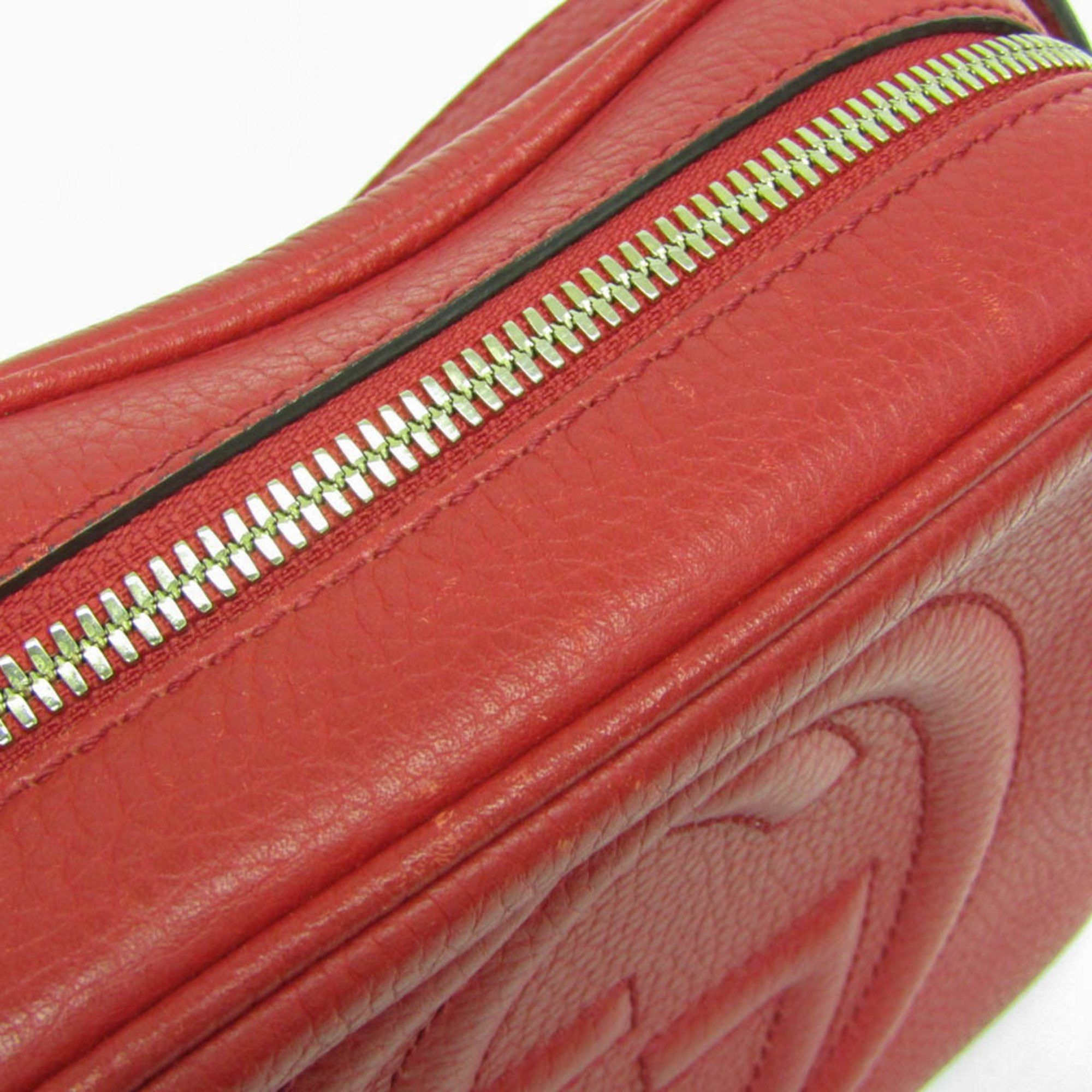 Gucci Soho Red Leather Shoulder Bag (Pre-Owned) Size ONE SIZE - 4 Thumbnail