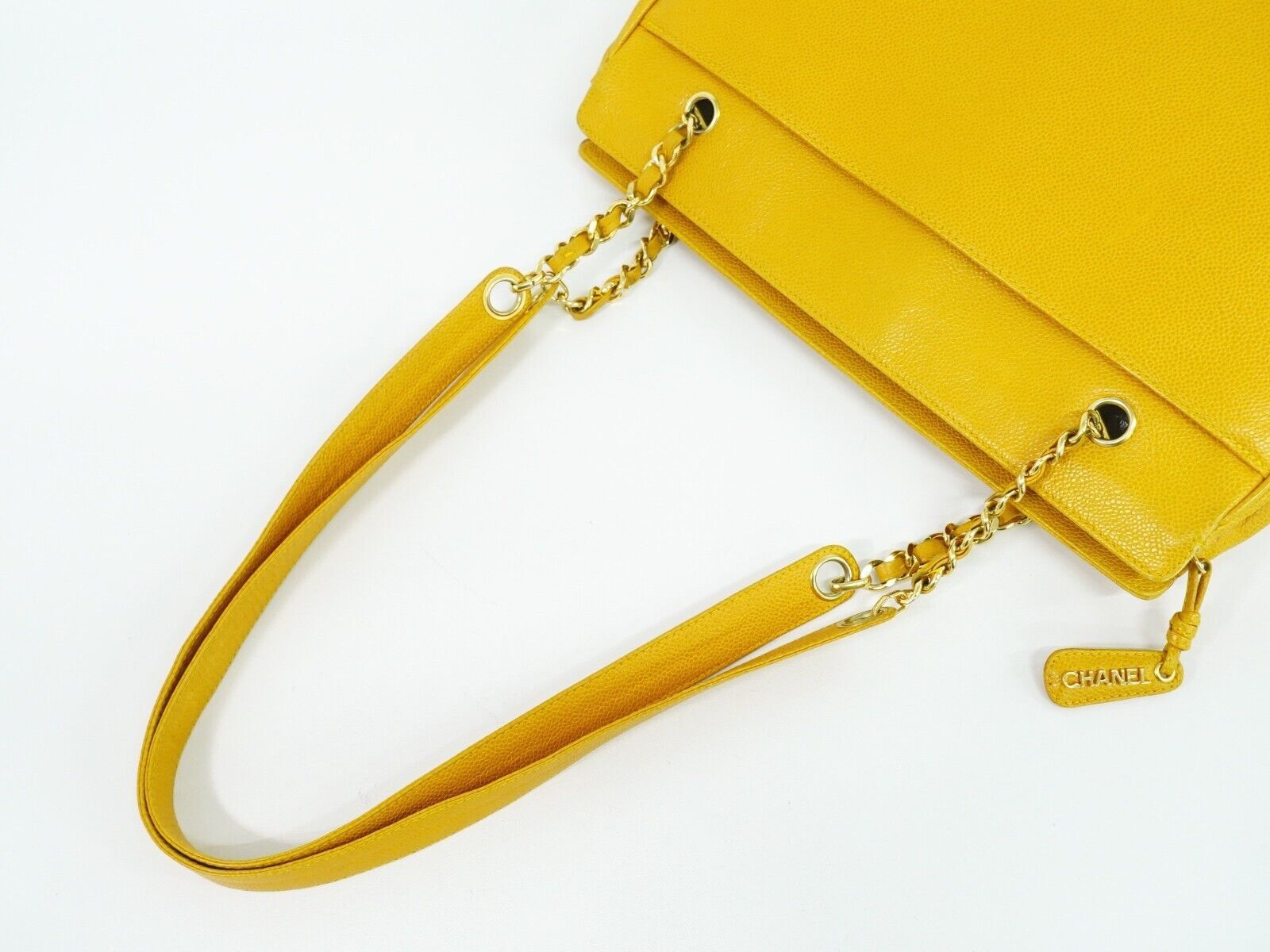 Chanel Triple Coco Yellow Leather Tote Bag (Pre-Owned) Size ONE SIZE - 3 Thumbnail
