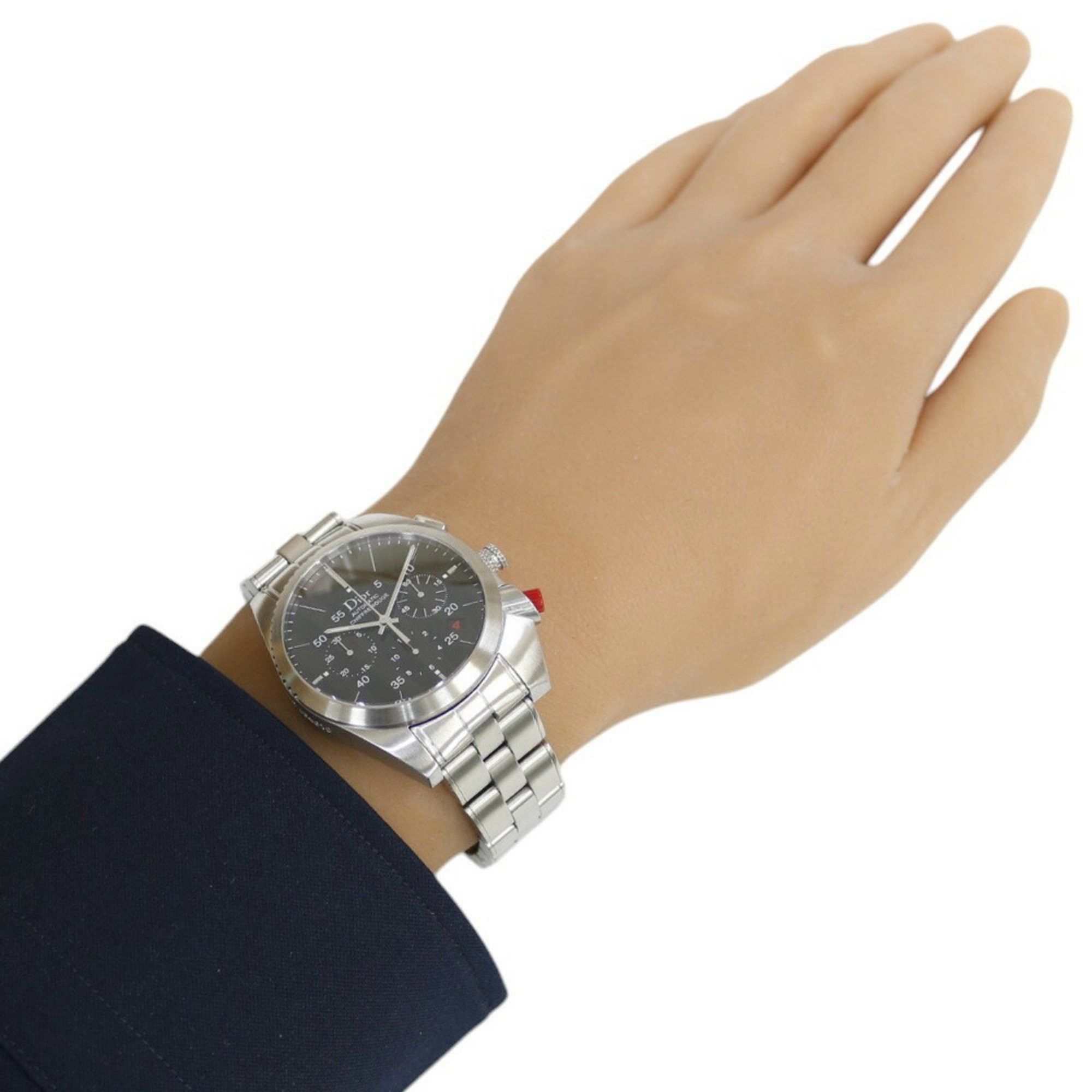 Dior Christian Dior Chiffre Rouge Watch Stainless Steel A02 Automatic Men's White Shell Size ONE SIZE - 2 Thumbnail