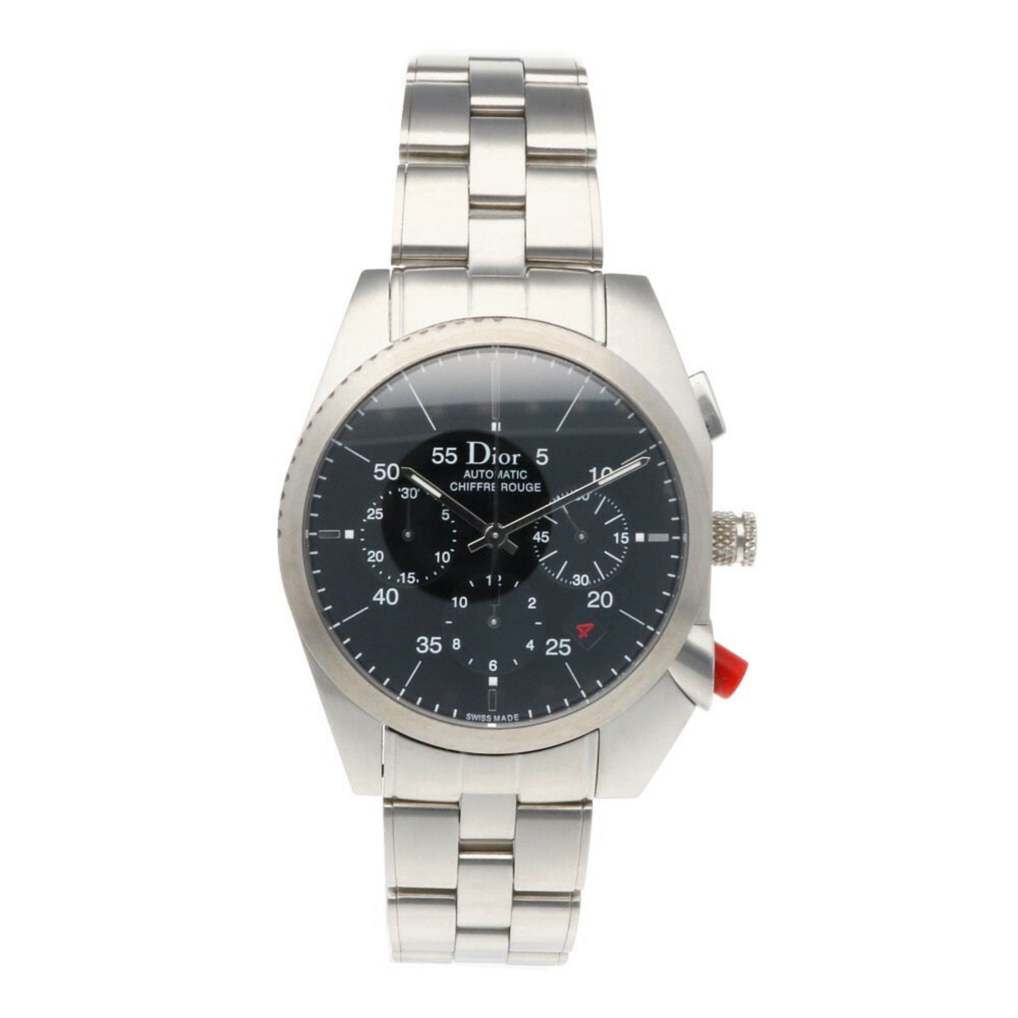 Dior Christian Dior Chiffre Rouge Watch Stainless Steel A02 Automatic Men's White Shell Size ONE SIZE - 8 Thumbnail