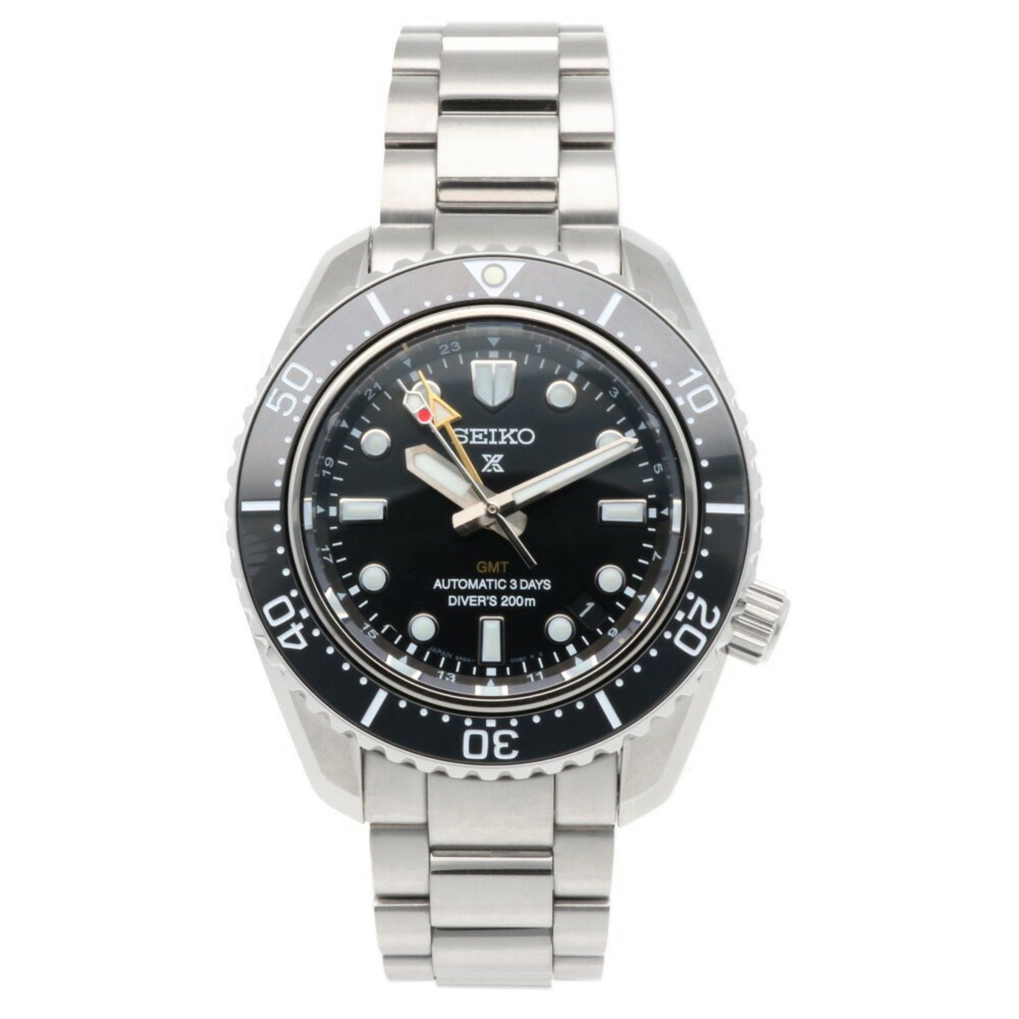 Seiko Seiko Prospex Divers GMT Watch Stainless Steel 6R54-00D0 Automatic Men's SEIKO Overhauled Size ONE SIZE - 8 Thumbnail