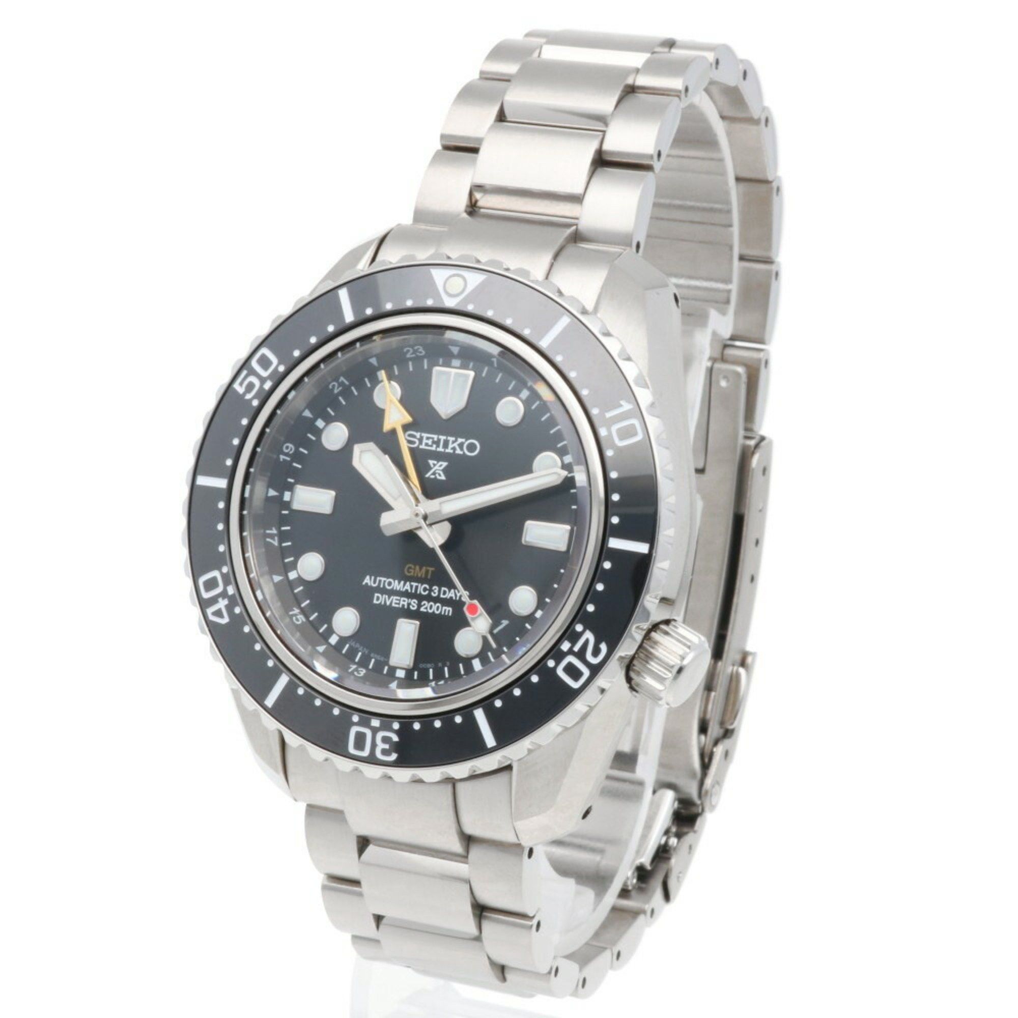 Seiko Seiko Prospex Divers GMT Watch Stainless Steel 6R54-00D0 Automatic Men's SEIKO Overhauled Size ONE SIZE - 3 Thumbnail