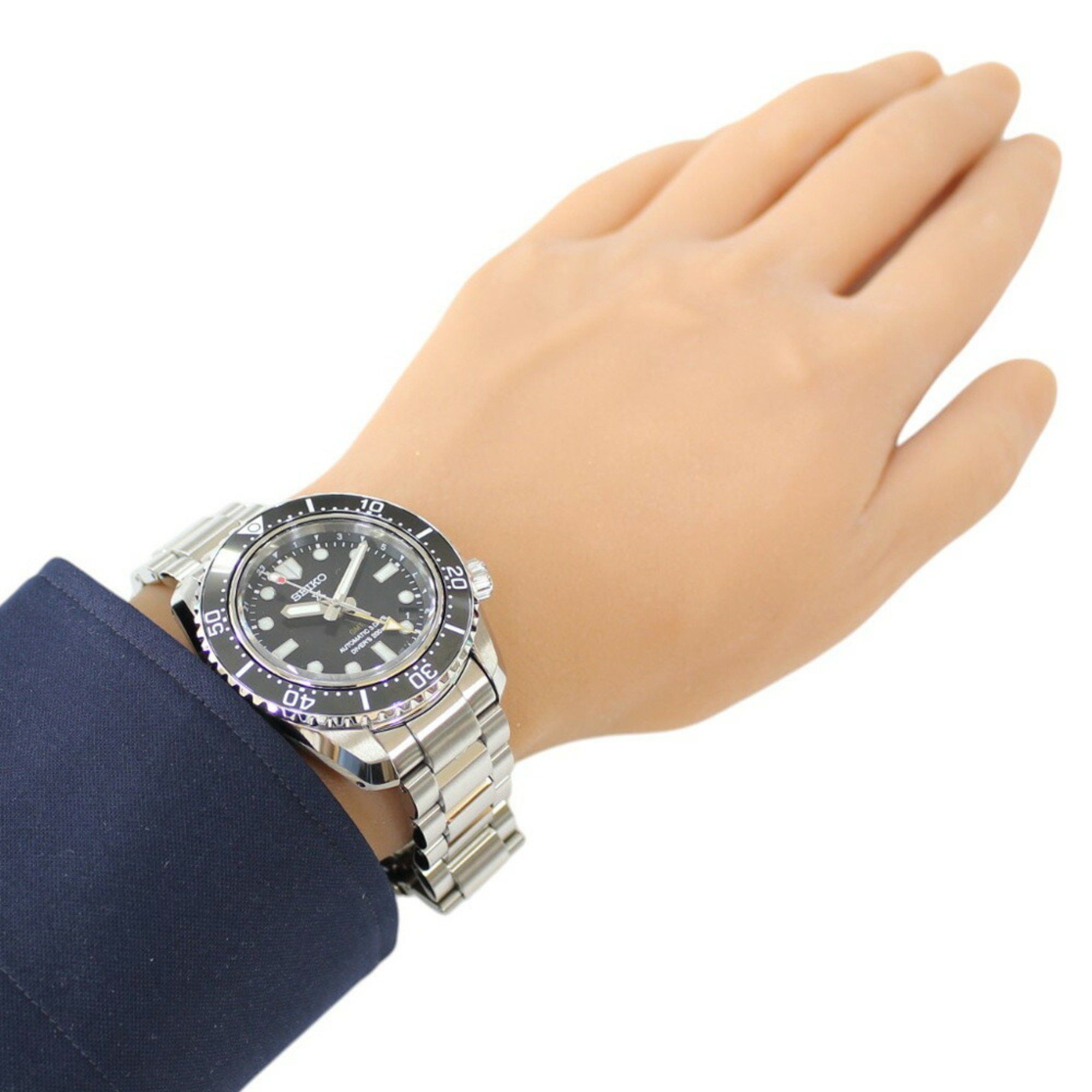 Seiko Seiko Prospex Divers GMT Watch Stainless Steel 6R54-00D0 Automatic Men's SEIKO Overhauled Size ONE SIZE - 2 Thumbnail