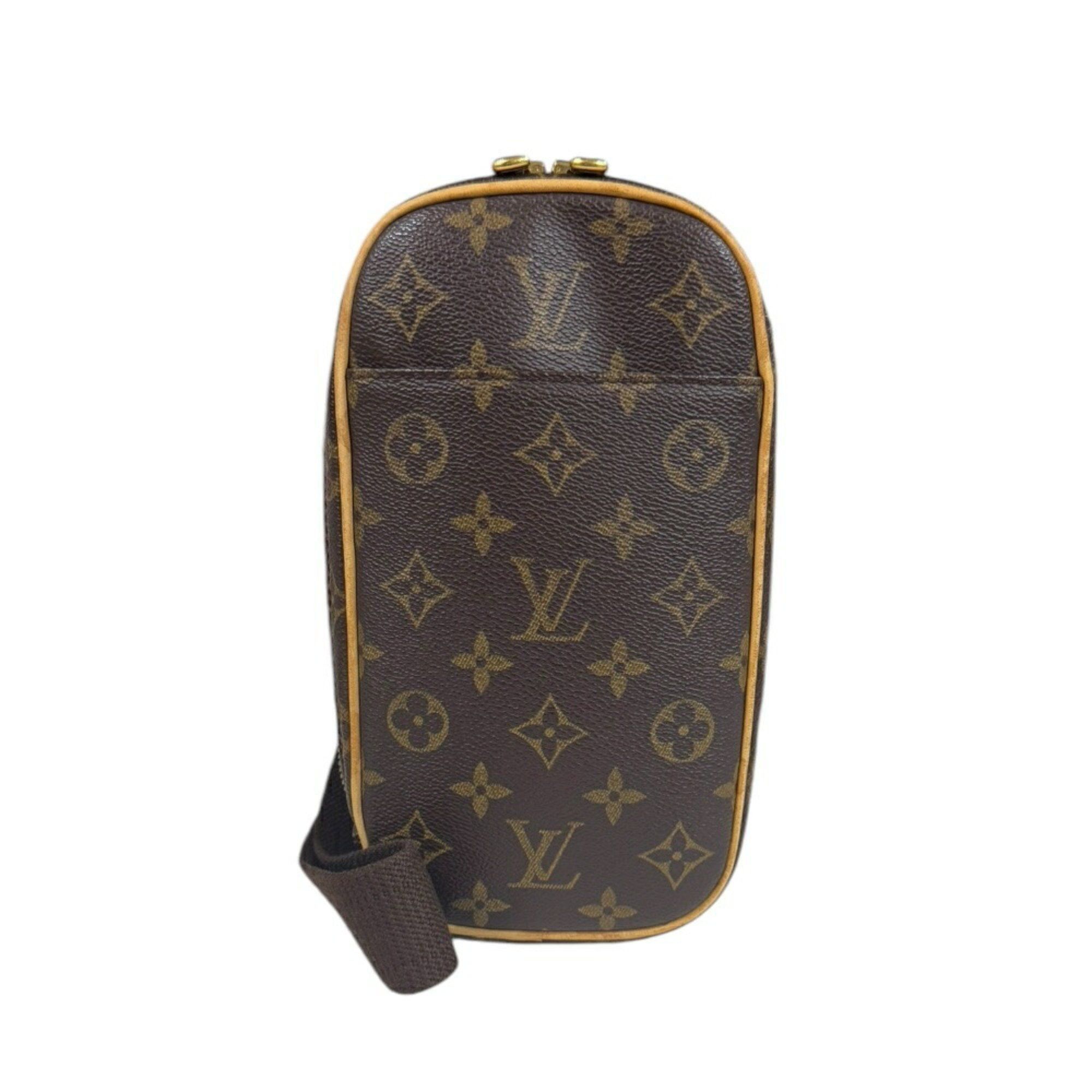 Louis Vuitton Louis Vuitton Pochette Ganjou Monogram Body Bag Canvas M51870 Brown Men's LOUIS VUITTON Size ONE SIZE - 3 Thumbnail