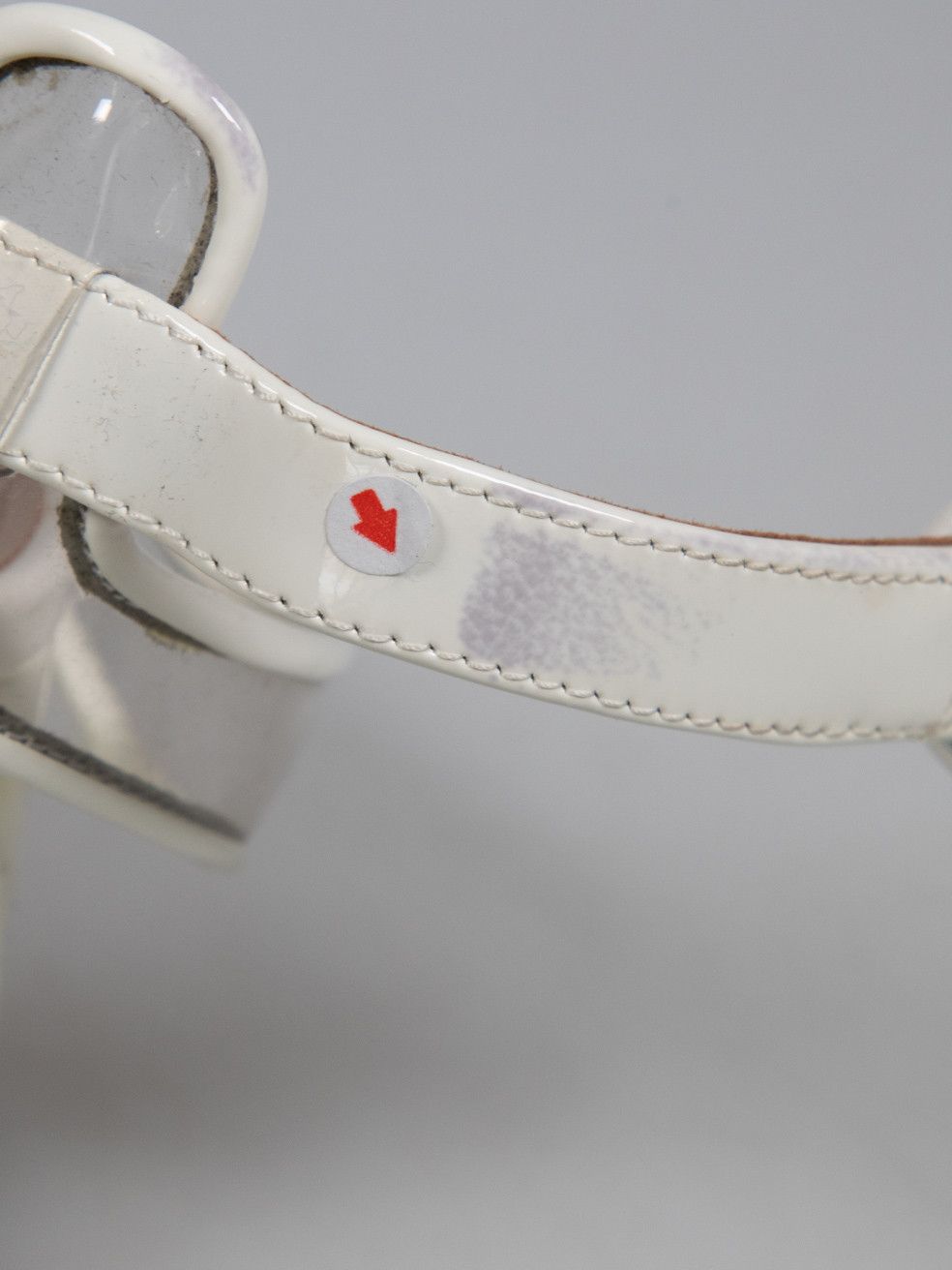 Aquazzura White Patent Open Toe Sandals Size US 7 / IT 37 - 15 Thumbnail