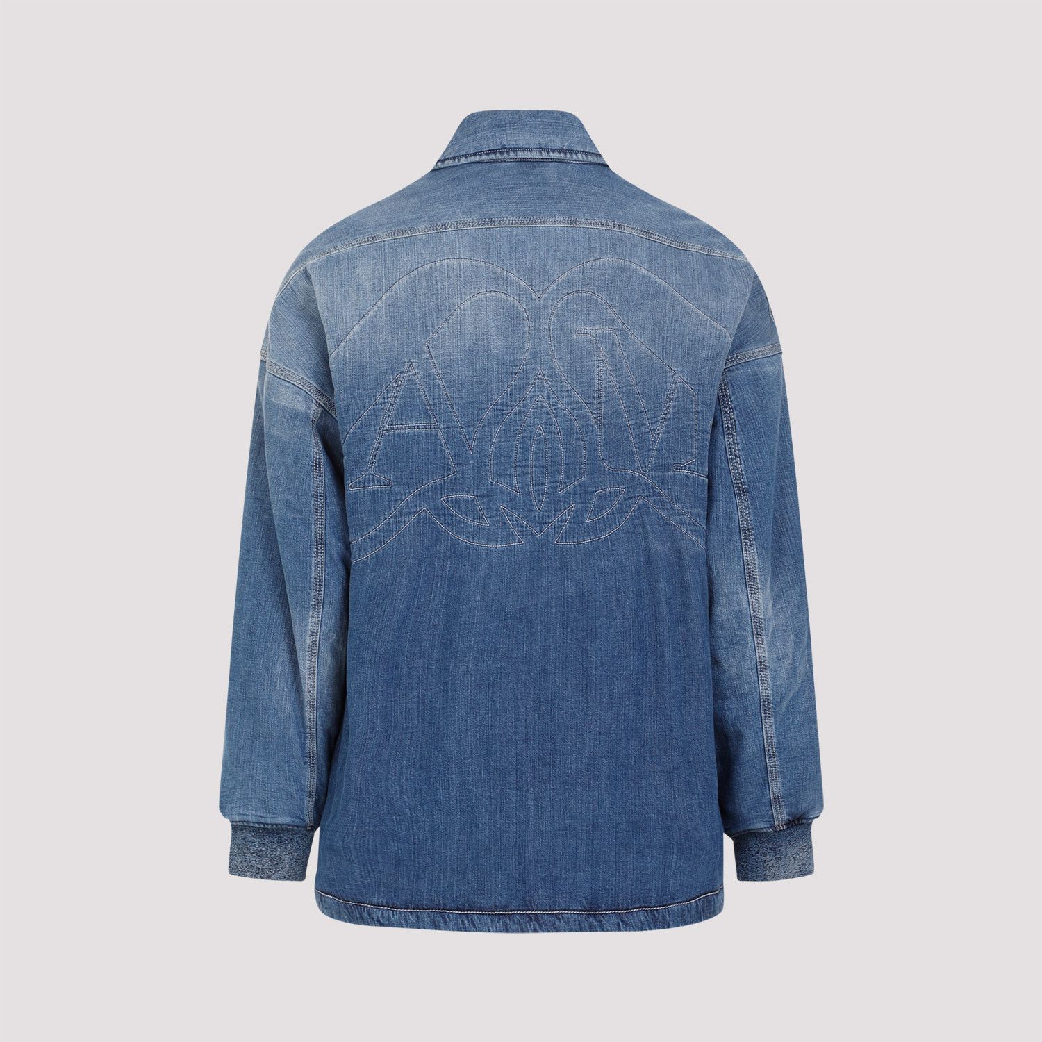 Alexander McQueen Alexander McQueen Quilted Denim Shirt Size US M / EU 48-50 / 2 - 2 Thumbnail