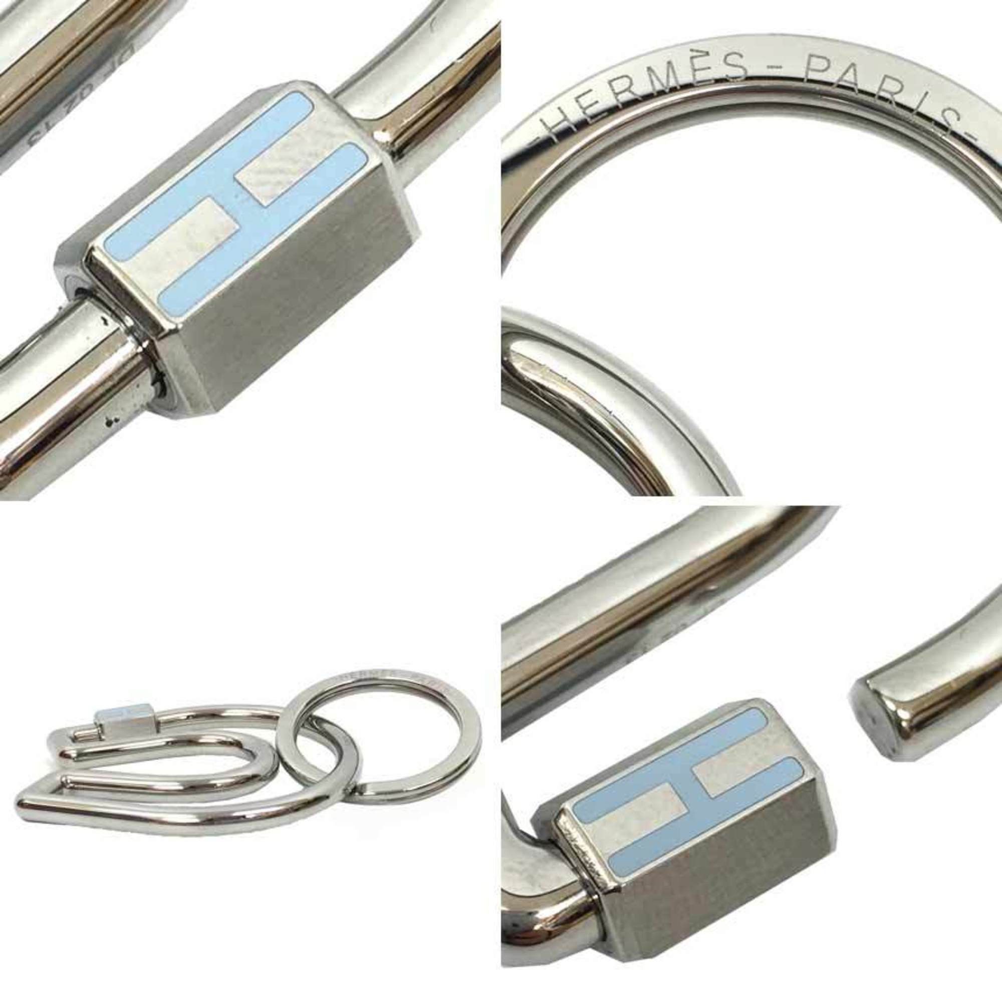 Hermes Hermes Keychain Key Ring Fer Cheval Silver Metal Stainless Steel Horseshoe 2022 Size ONE SIZE - 3 Thumbnail